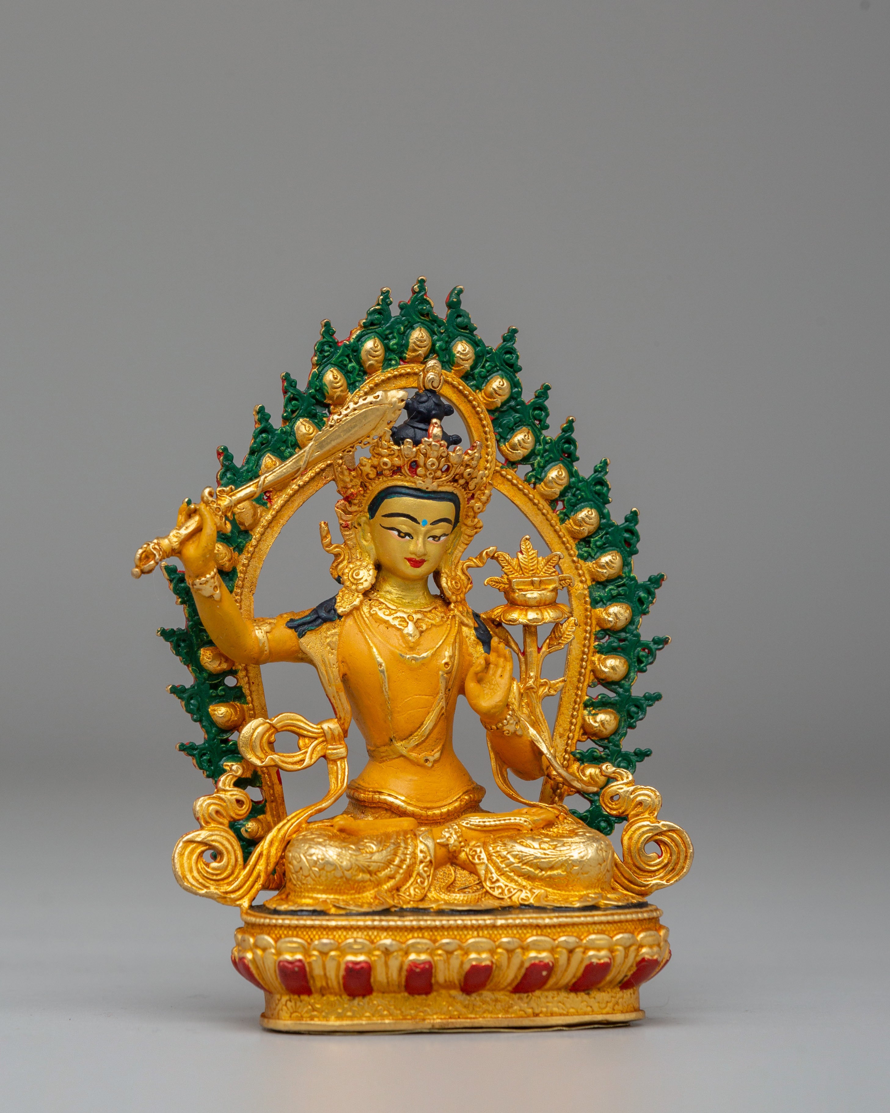Handcrafted Manjushri Deity Statue | Buddhist Art