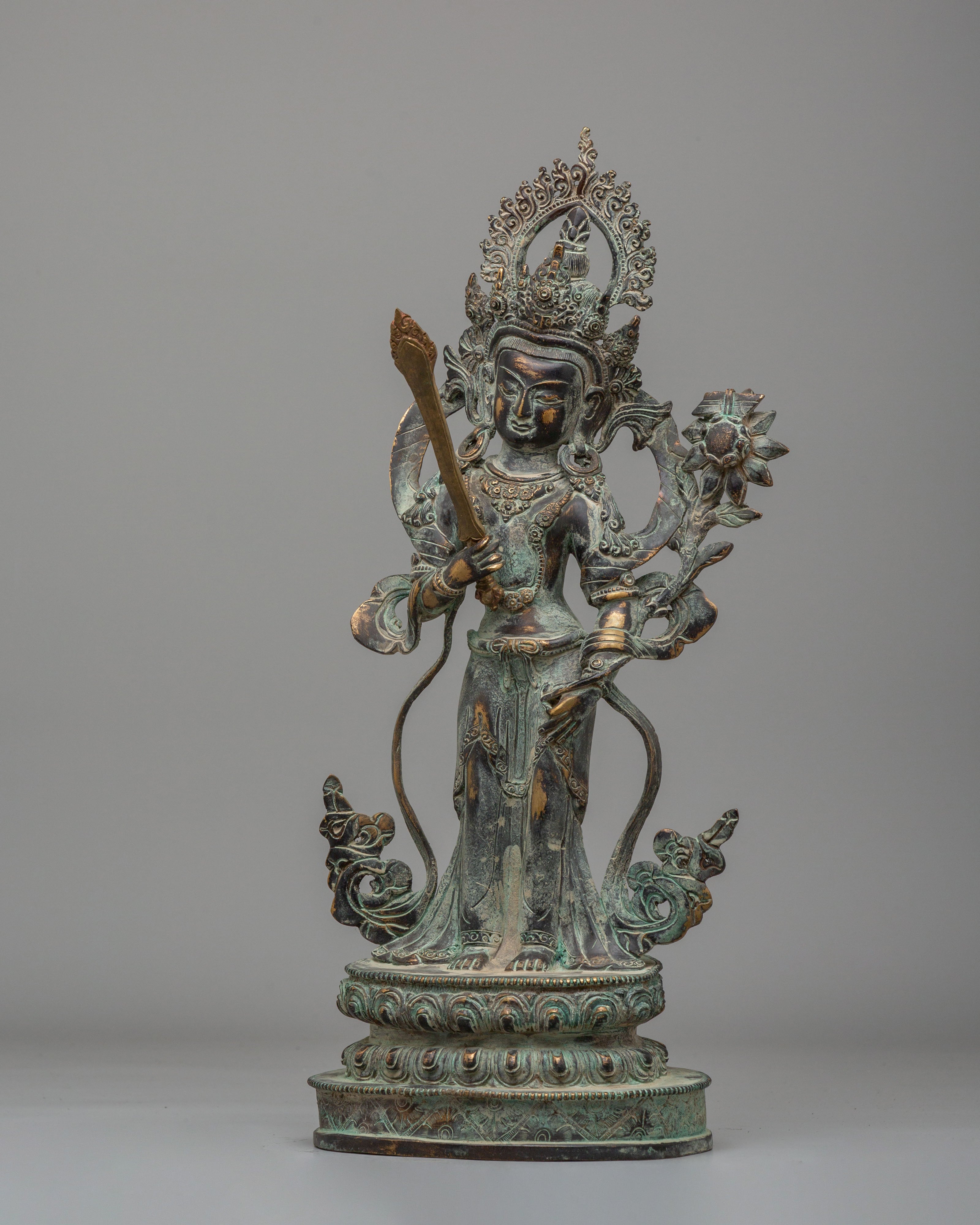 Handcrafted Manjushri Figurine | Symbol of Wisdom