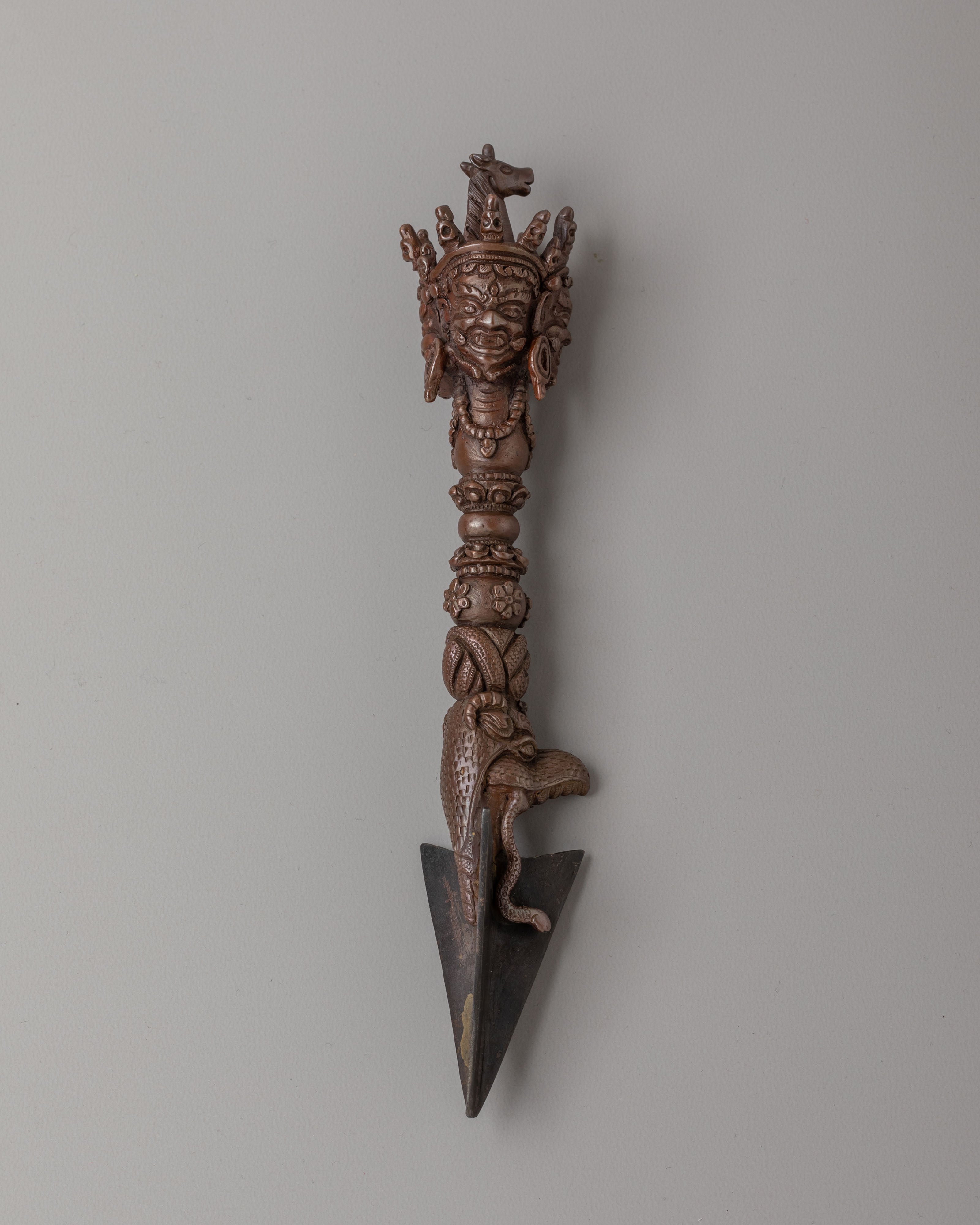 Ceremonial Altar Phurba | Hayagriva Ritual Dagger