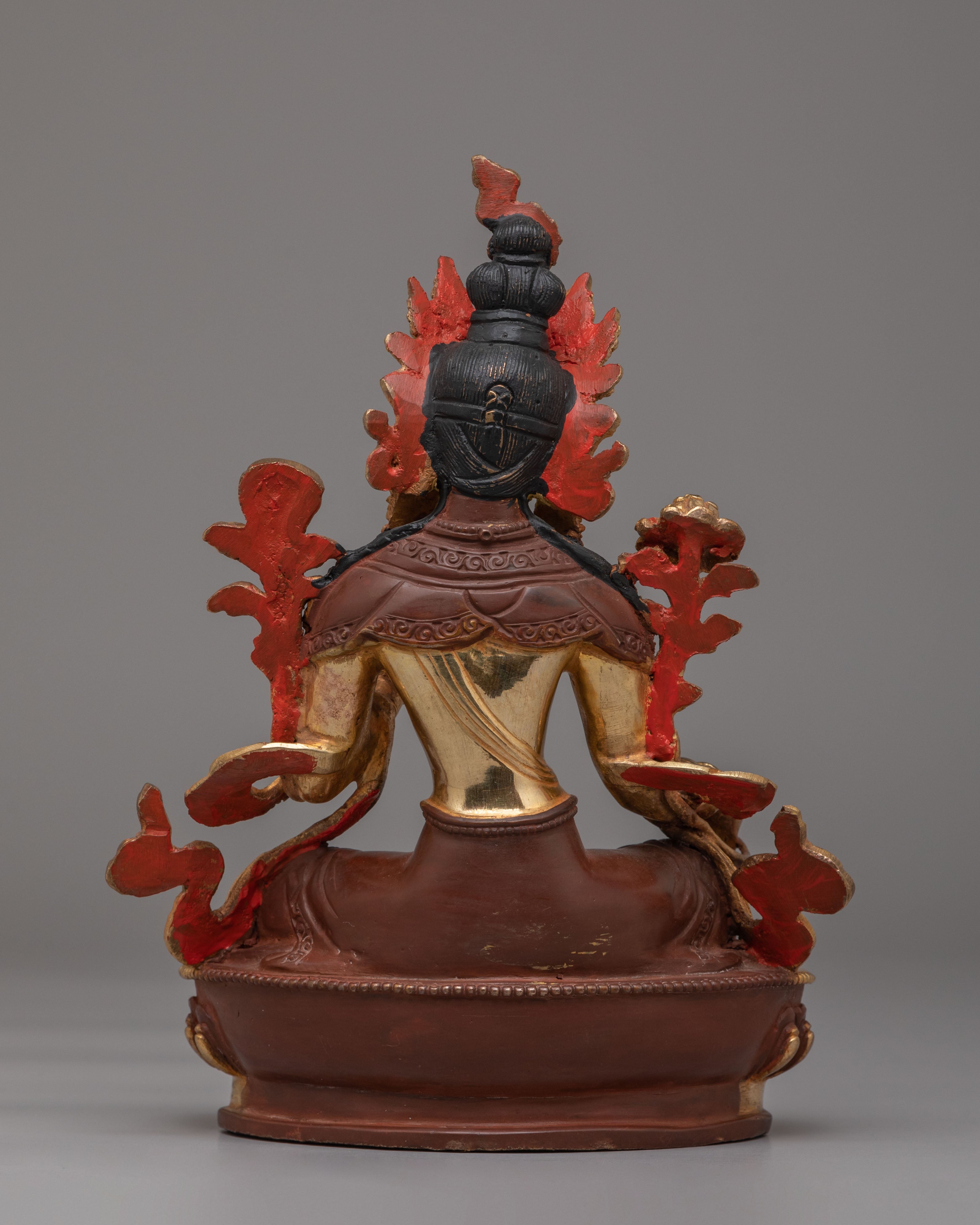 Handmade Green Tara Goddess Statue | Tibetan Spiritual Decor
