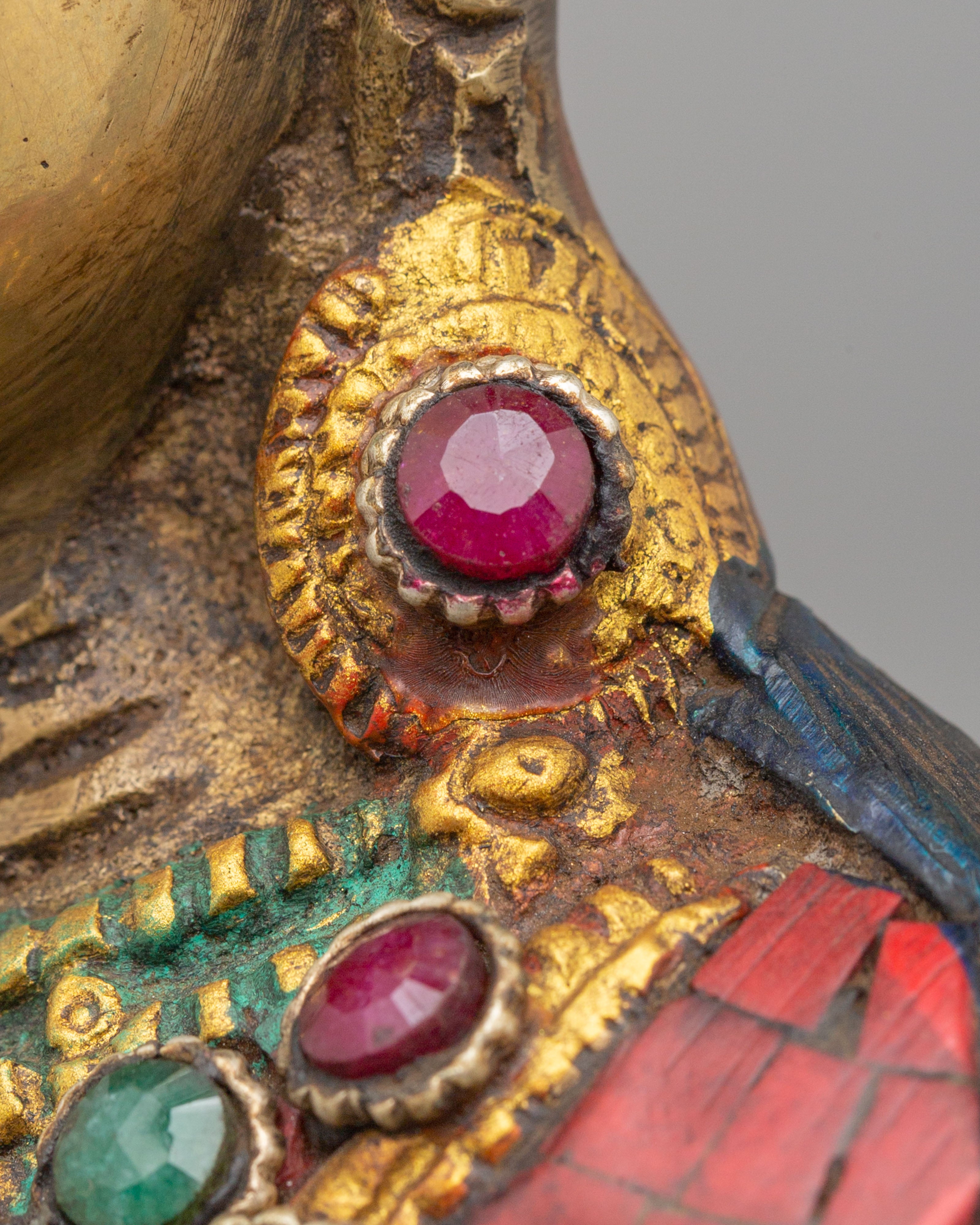 Traditional Lord Indra Spiritual Statue | Hindu Deity Sculpture