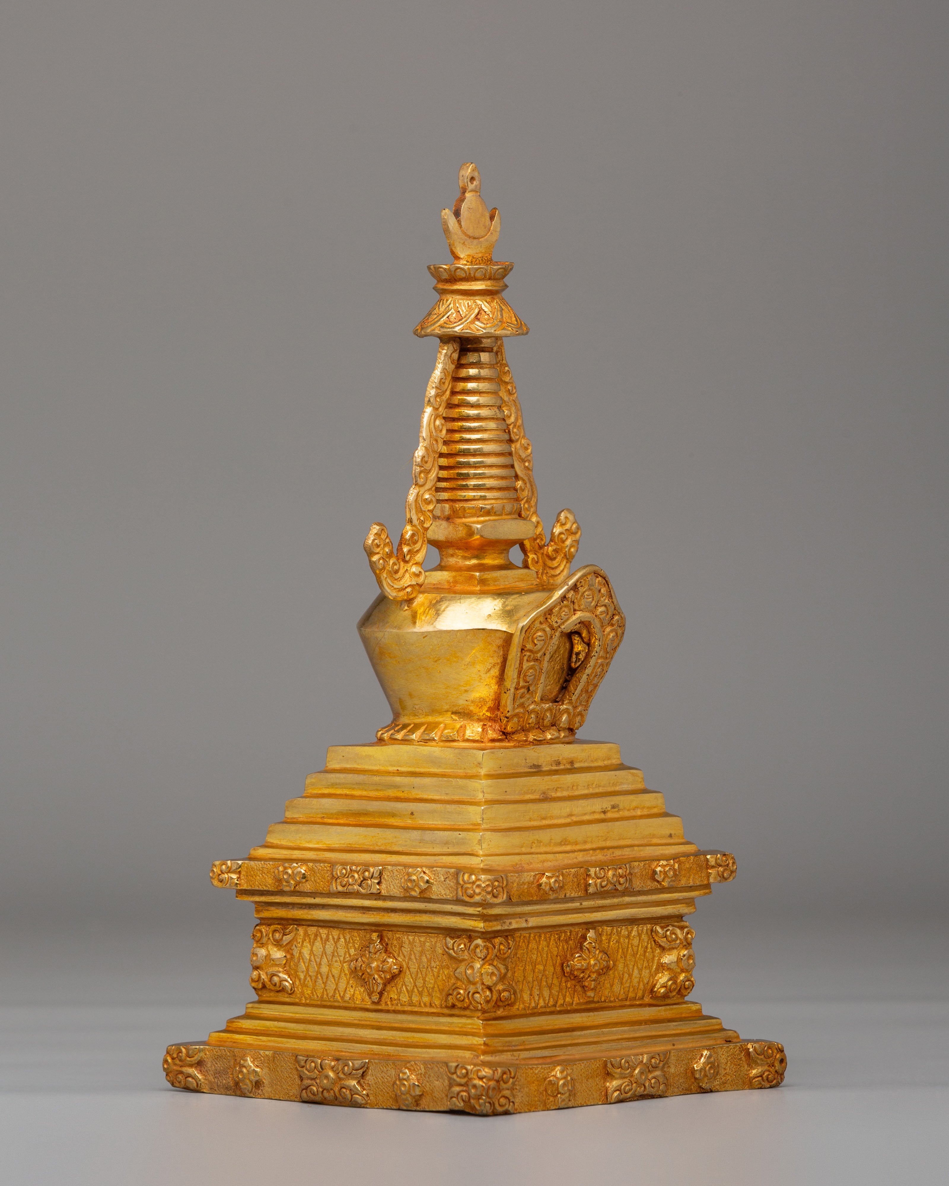 Handmade Sacred Stupa | Traditional Tibetan Artwork