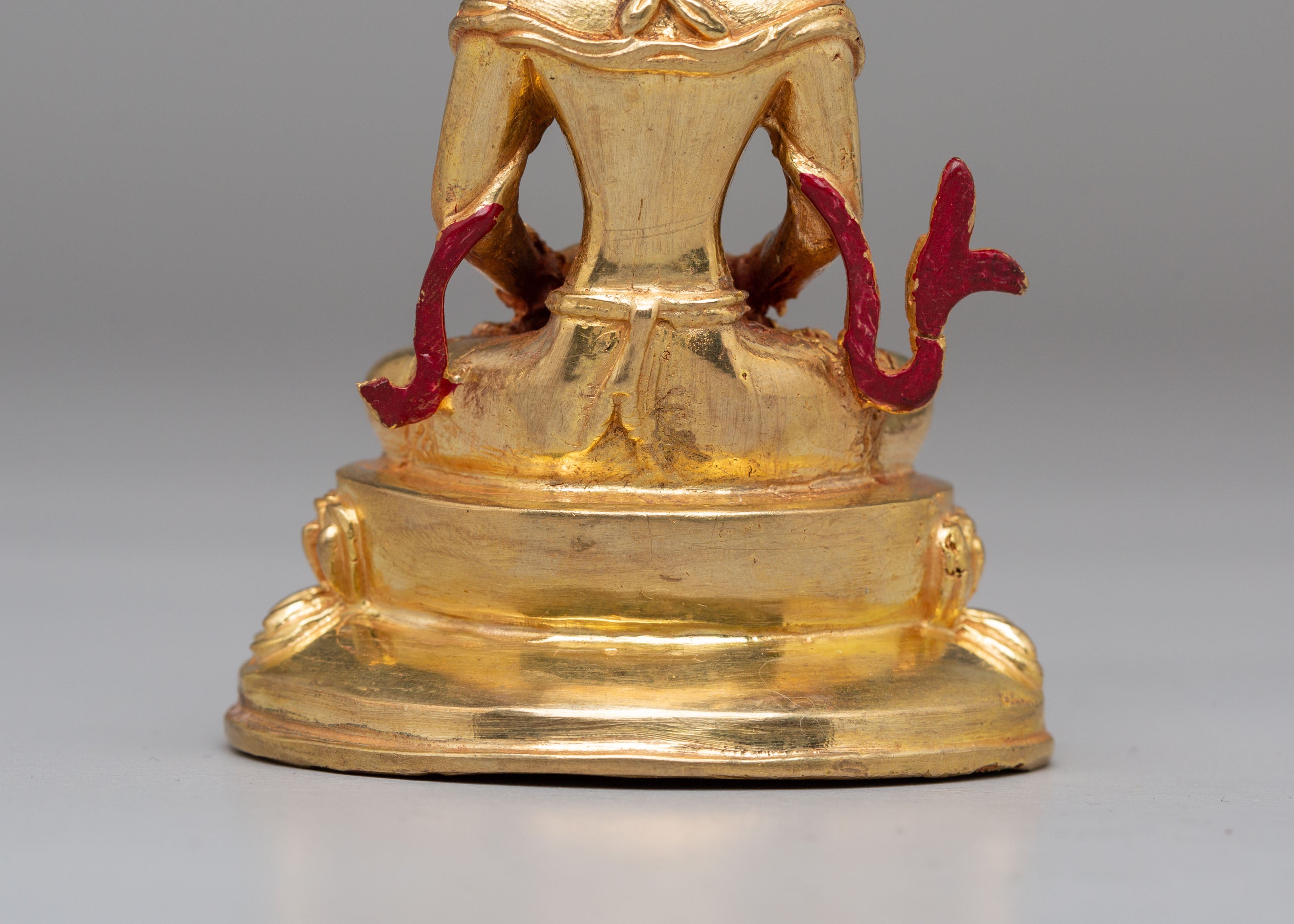 Sacred Amitayus Longevity Deity Statue | Mercury Gold Plated Copper
