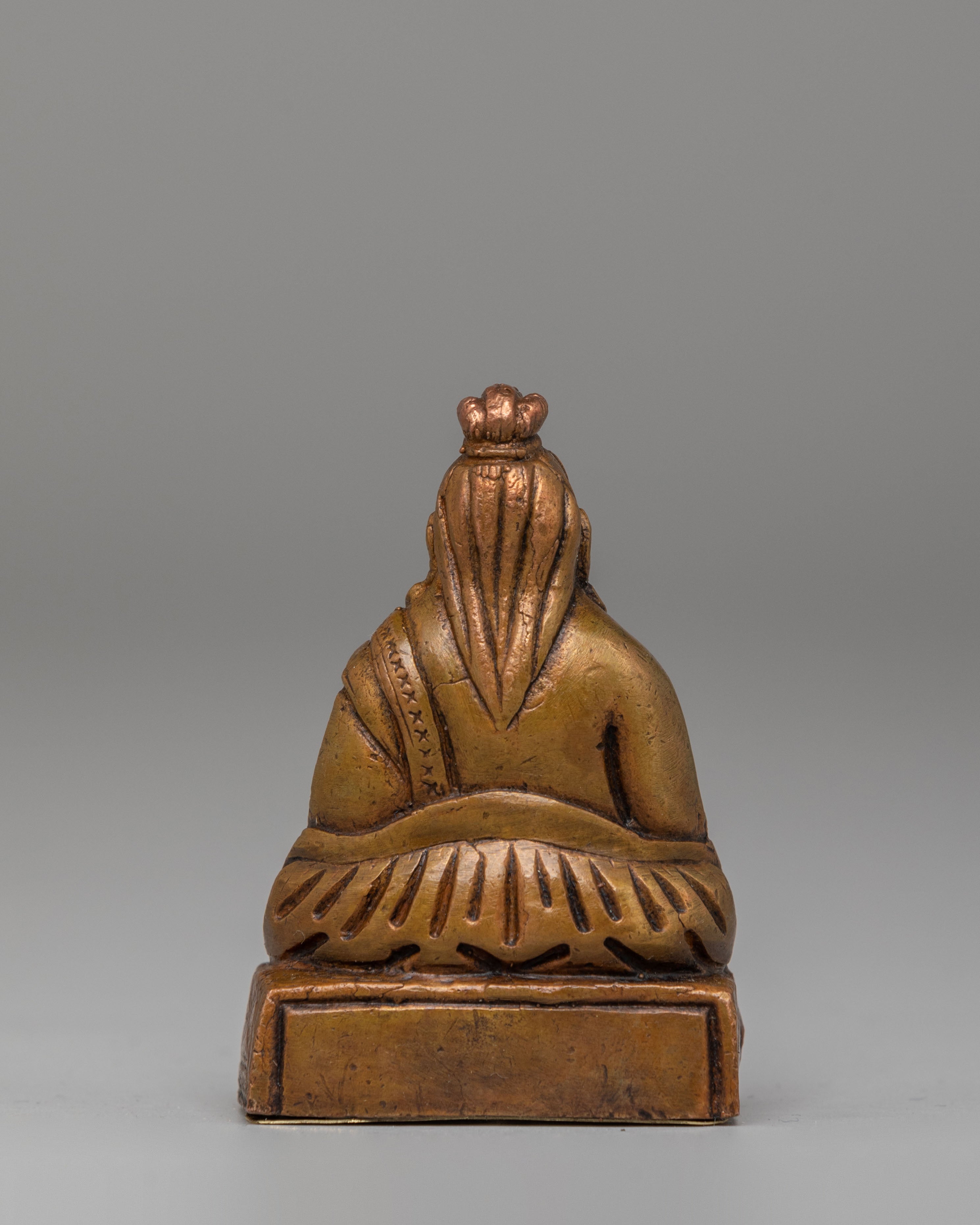 Handcrafted Marpha Yogi Statue | Oxidized Copper Tibetan Art