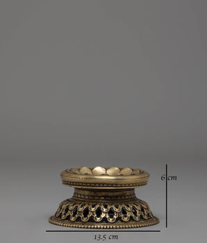 Traditional Handmade Oil Lamp | Brass Ritual Lamp for Puja