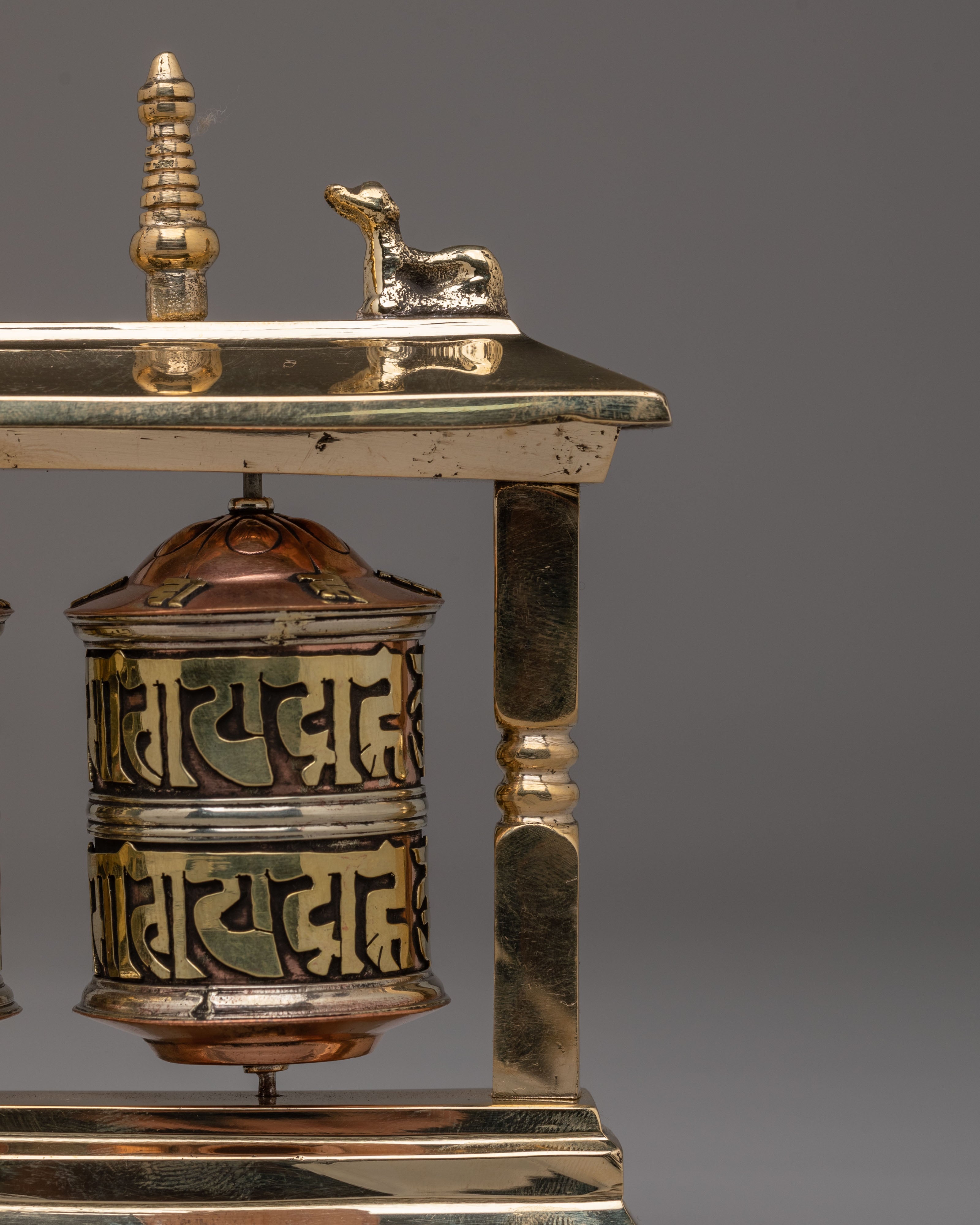 Spiritual Prayer Wheel for Altar | Mantra Spinner for Meditation and Blessings