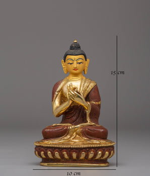 Handcrafted Vairocana Copper Sculpture | Statue for Altar and Meditation