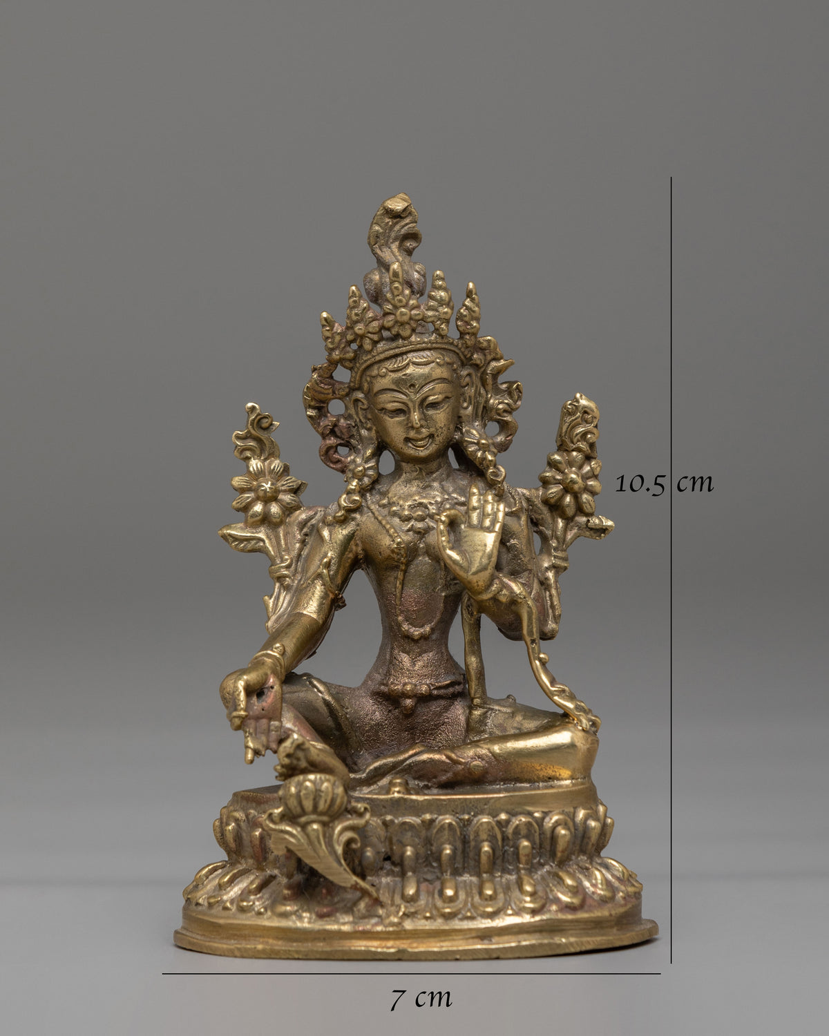 Traditional Green Tara Buddhist Sculpture | Spiritual Home Decor