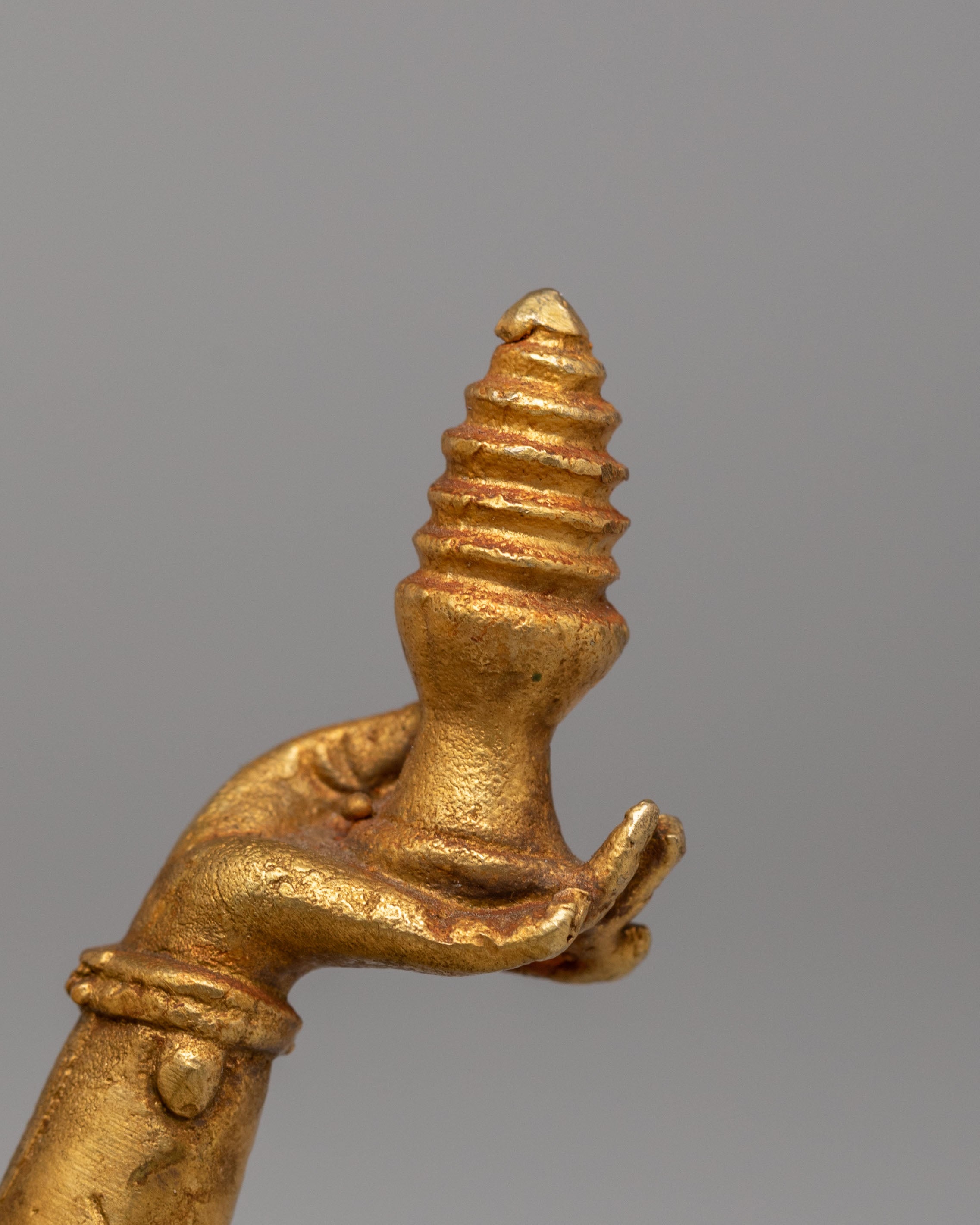 Wealth Goddess Laxmi Statue | Handcrafted Gold Plated Copper Deity