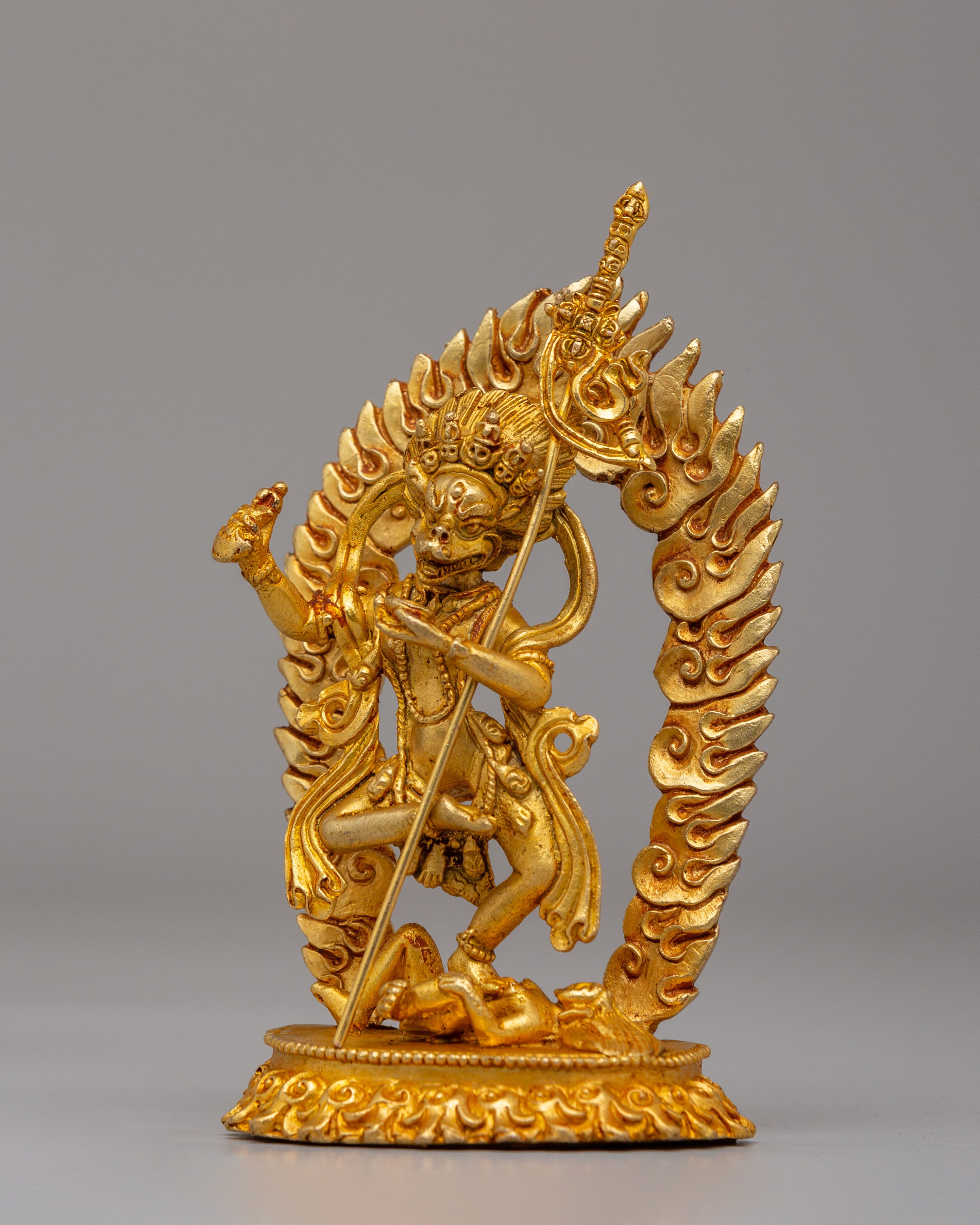 Handmade Yogini Simhamukha Statue | Symbol of Spiritual Protection