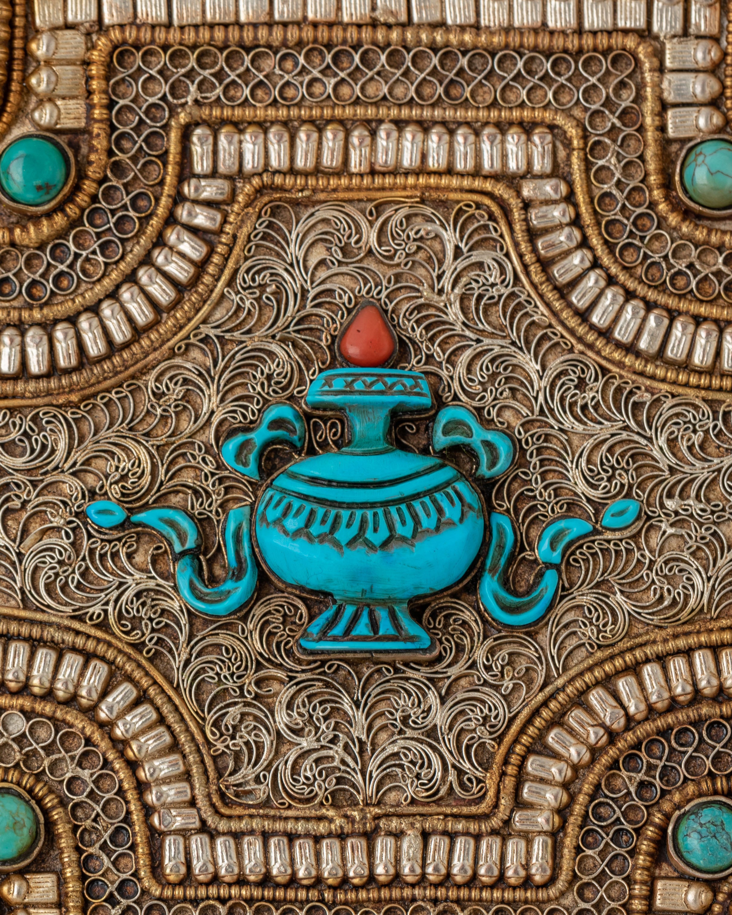 Himalayan Ghau Box Amulet | Spiritual Copper Box for Sacred Items