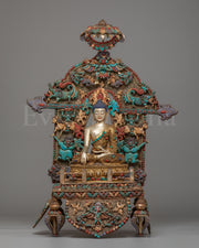 Gemstone Shakyamuni Buddha Statue 