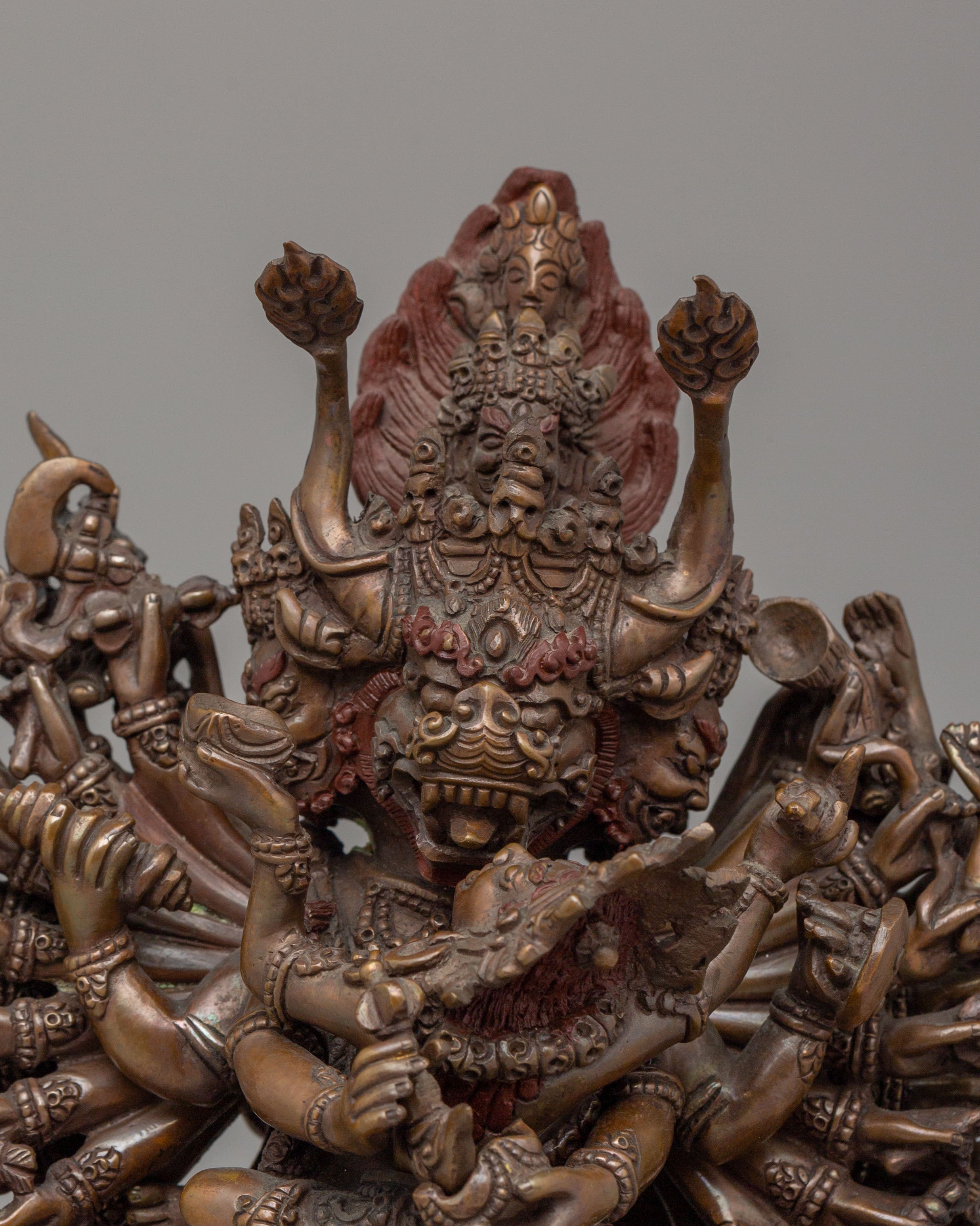 Spiritual Yamantaka Protective Deity Statue | Wrathful Deity Sculpture