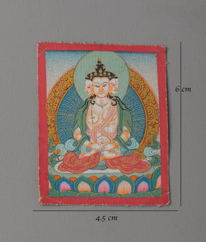 Vairocana Thangka for Locket | Sacred Symbol of Enlightenment