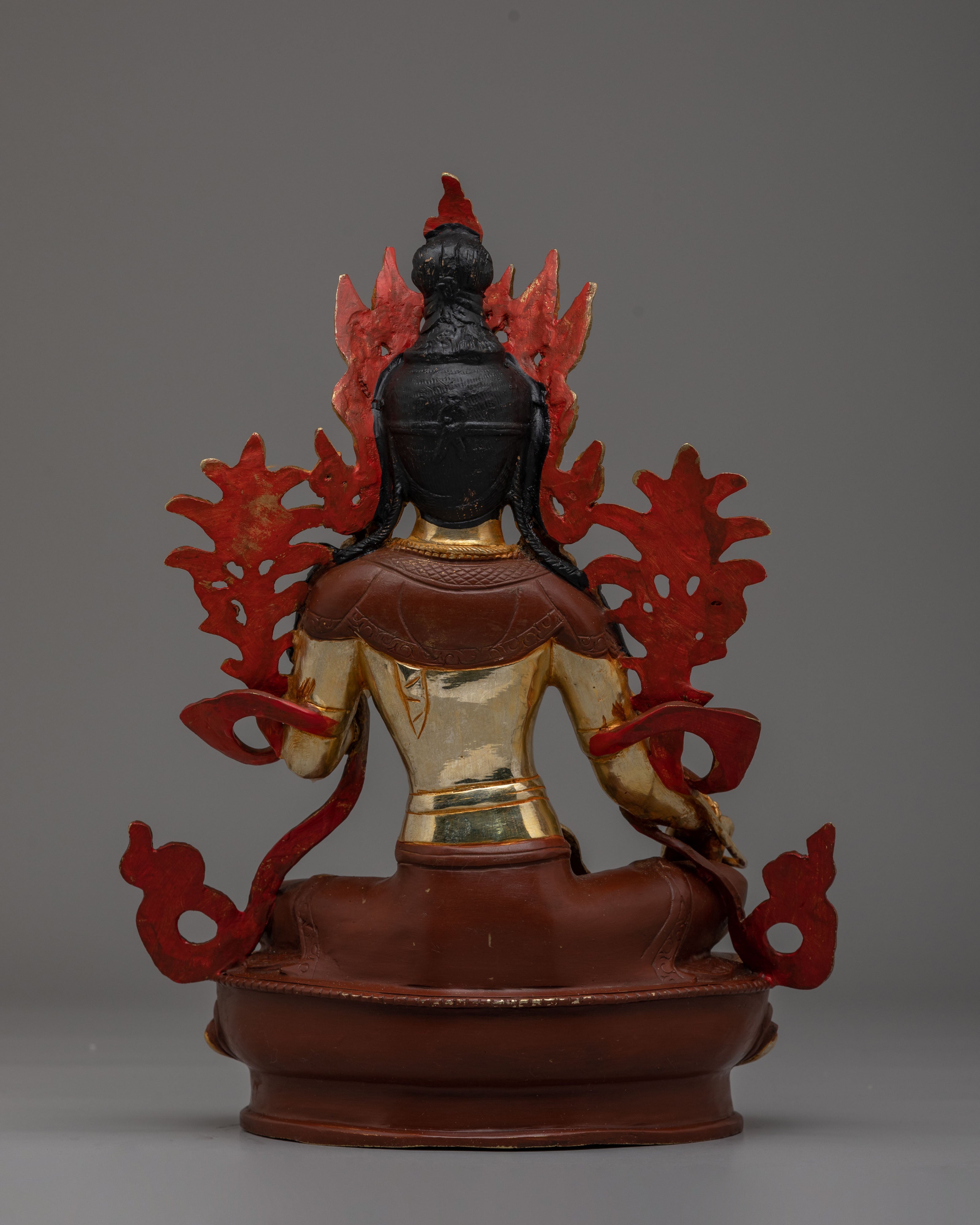 Sacred Green Tara Copper Statue | Himalayan Art