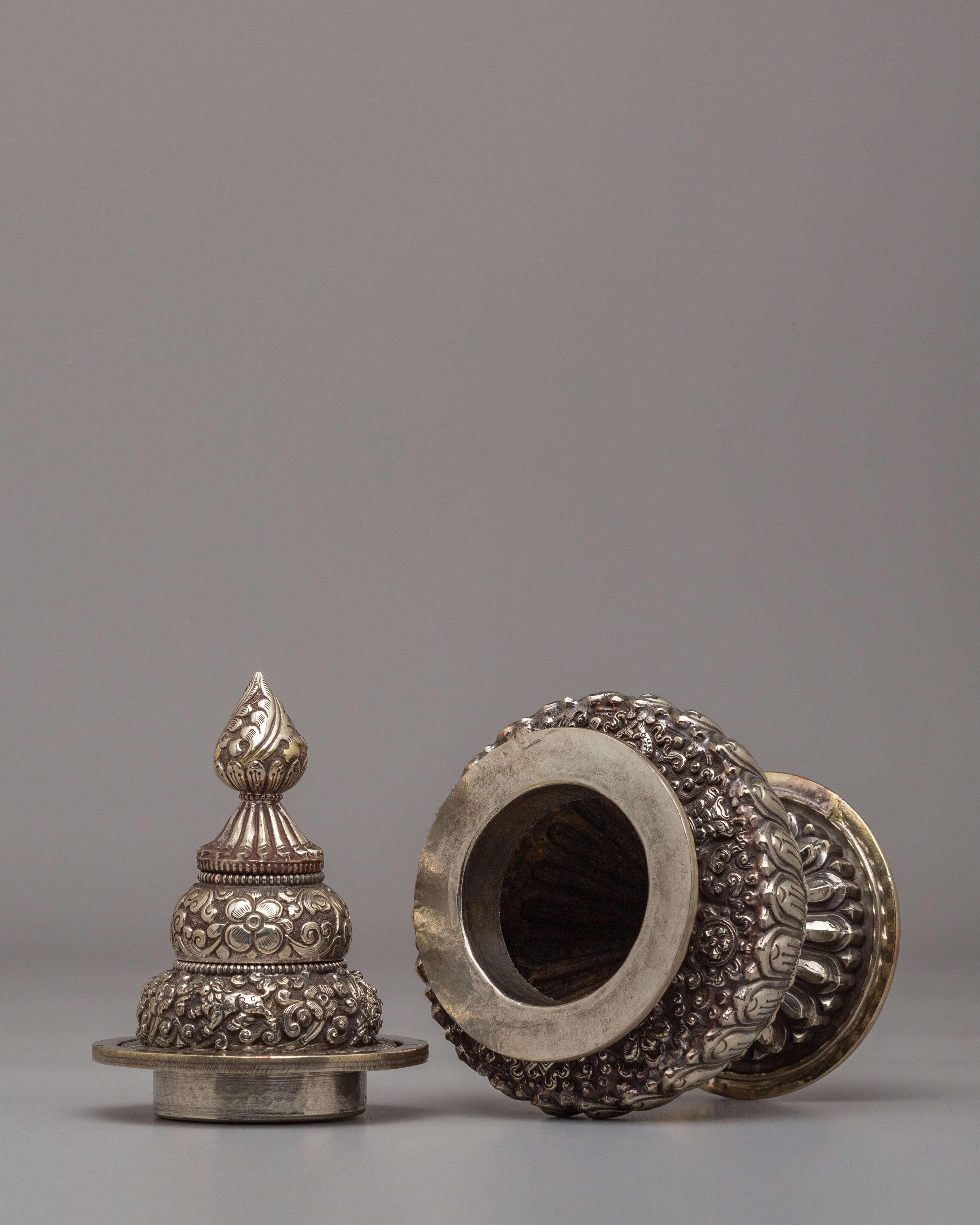 Sacred Buddhist Offering Rice Pot | Symbol of Prosperity