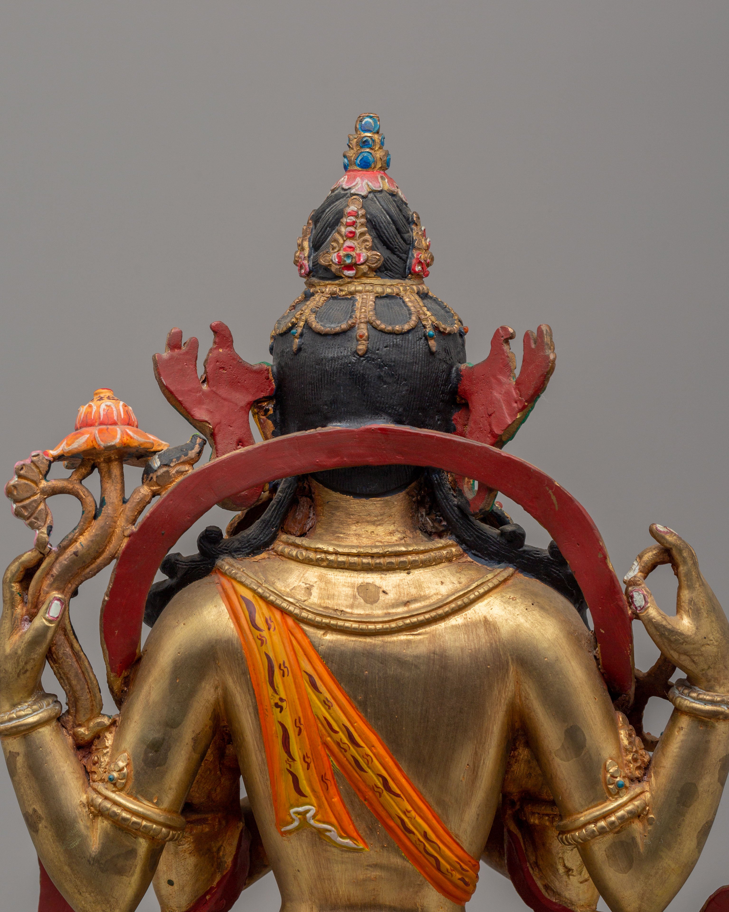 Traditional Buddhist Chenrezig Statue | Bodhisattva of Universal Compassion