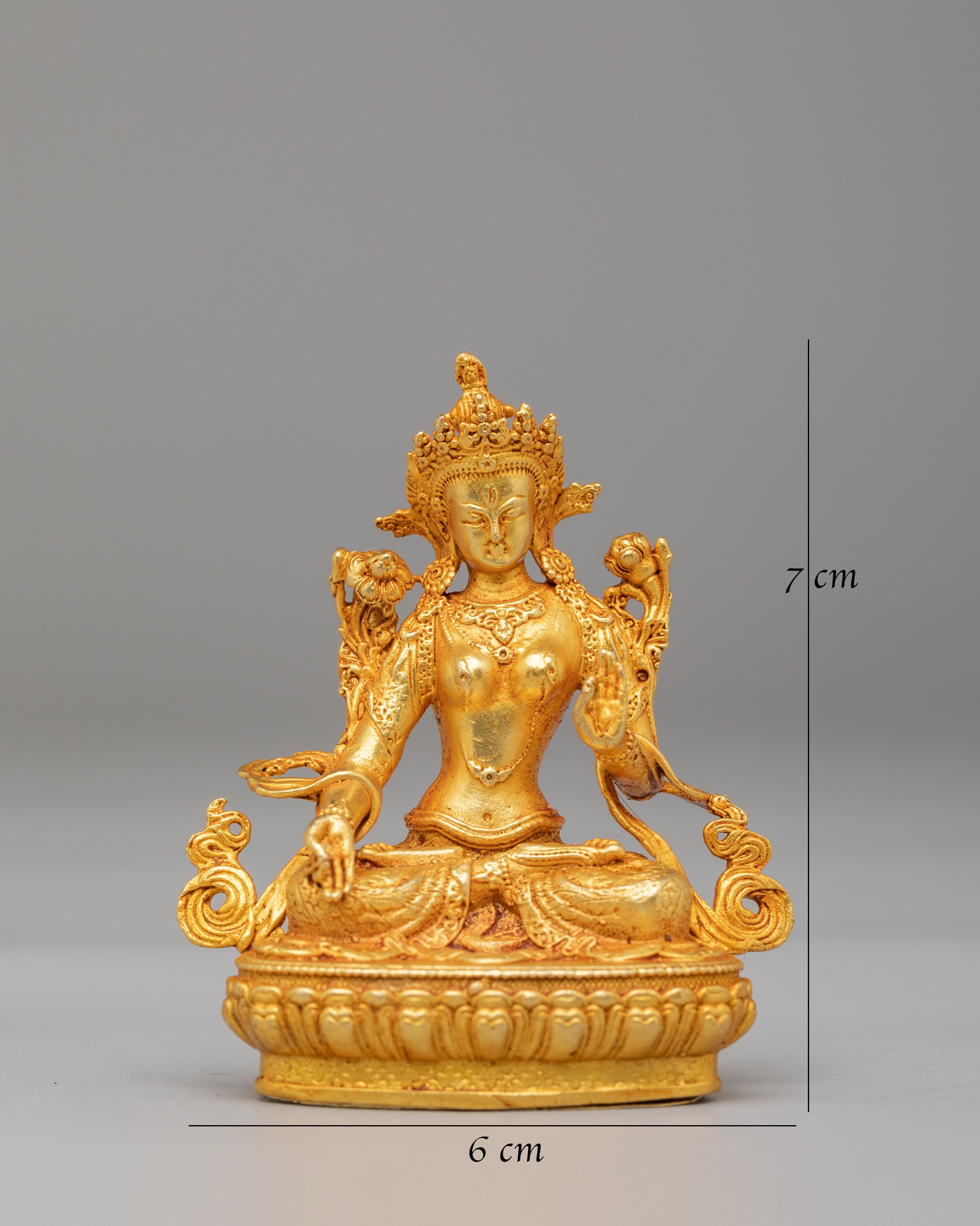 Himalayan White Tara Altar Statue | Symbol of Healing & Compassion