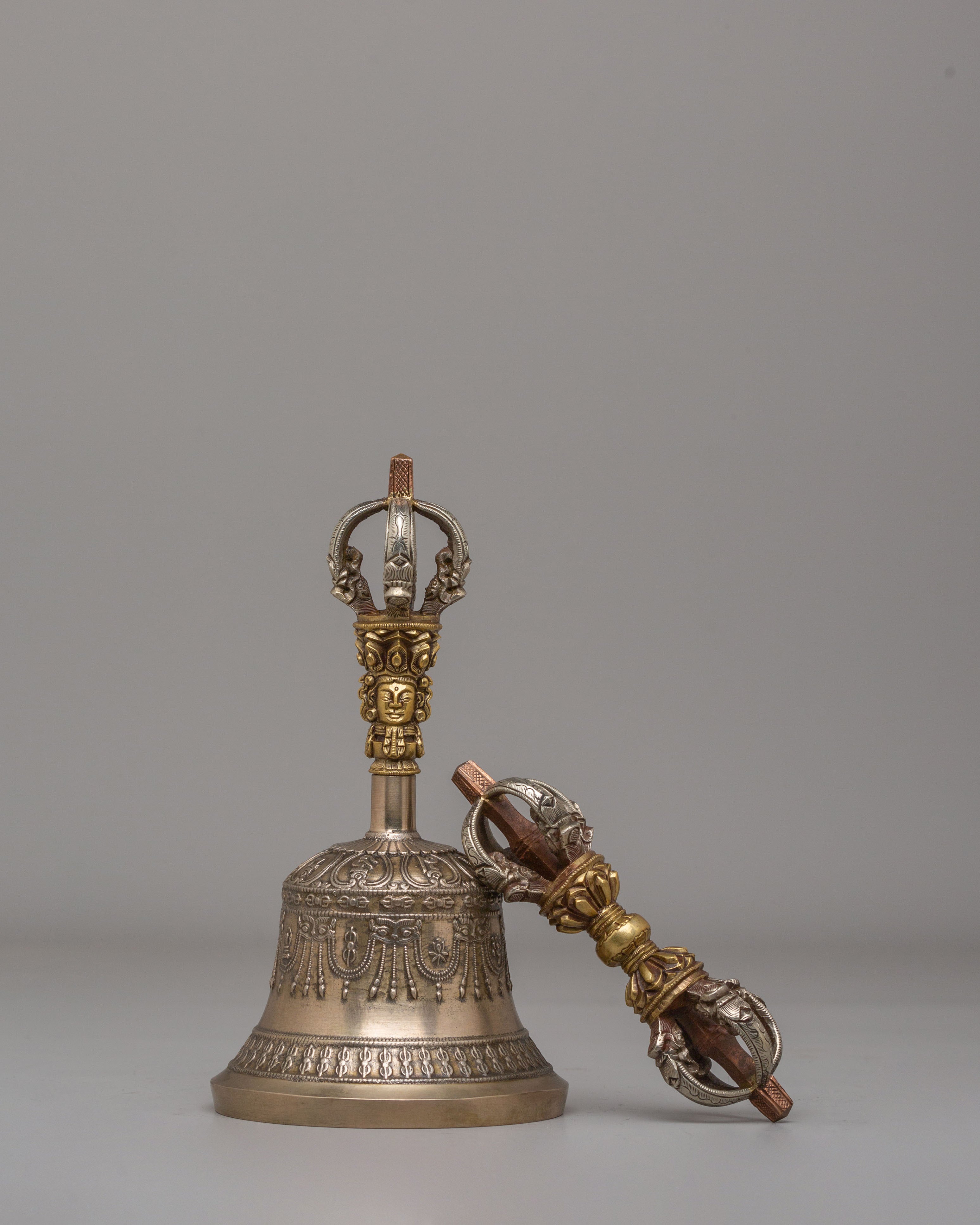 Handcrafted Vajra and Bell Set | Meditation and Prayer Tools