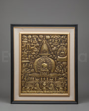 Handmade Buddha Life Story Wall Hanging