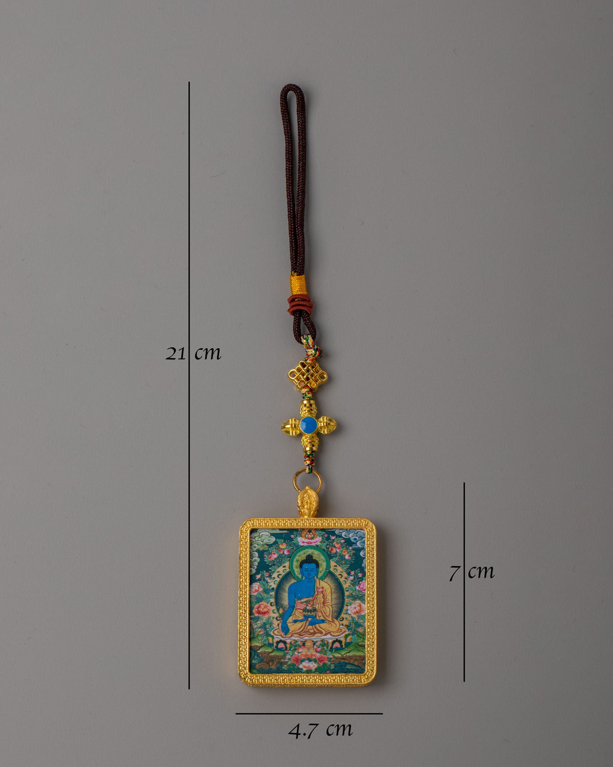 Handcrafted Ratnasambhava Pendant | Buddhist Artwork for Meditation & Shrine Decor