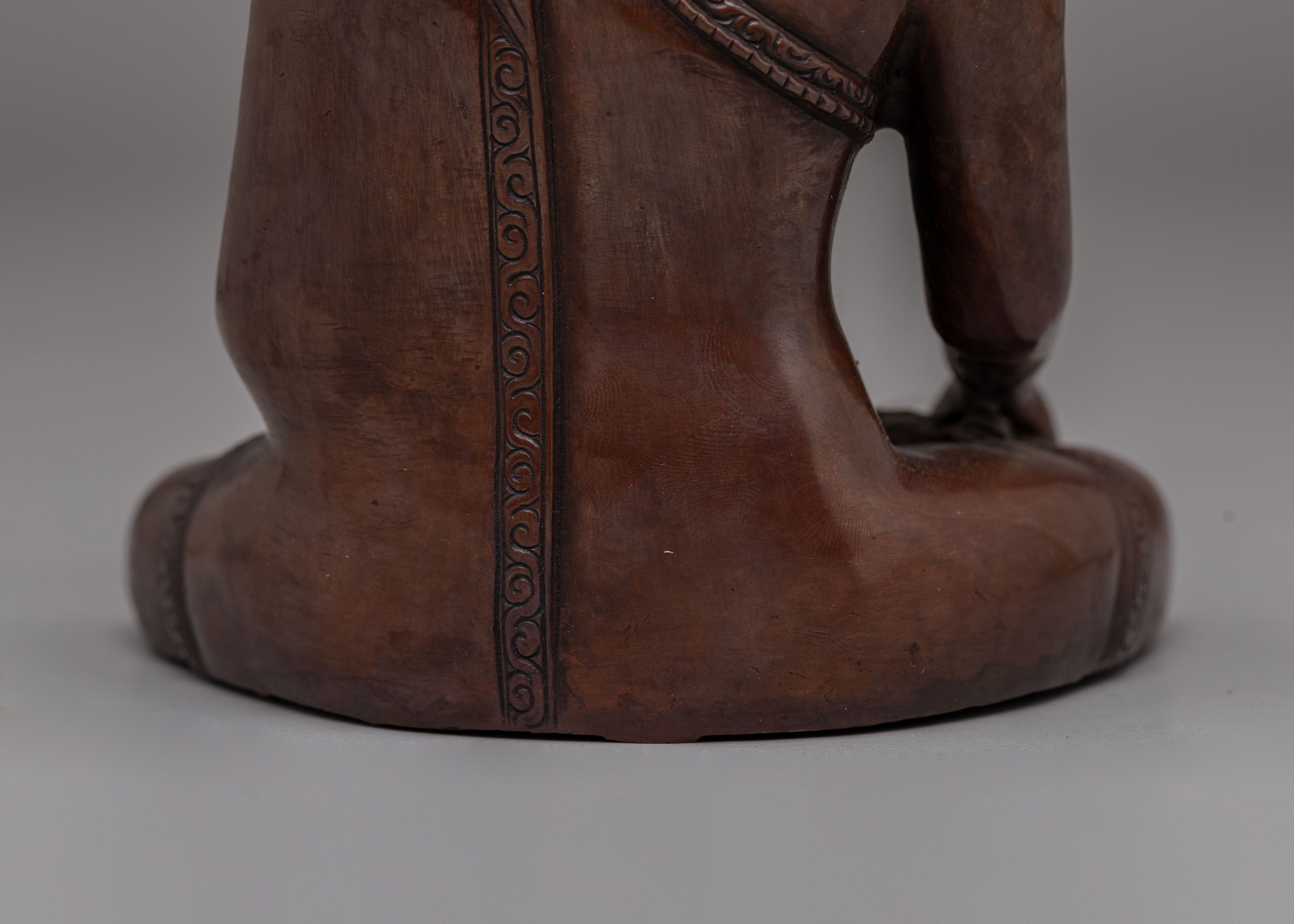 Shakyamuni Buddha Enlightenment Statue | Handcrafted Oxidized Copper Artwork