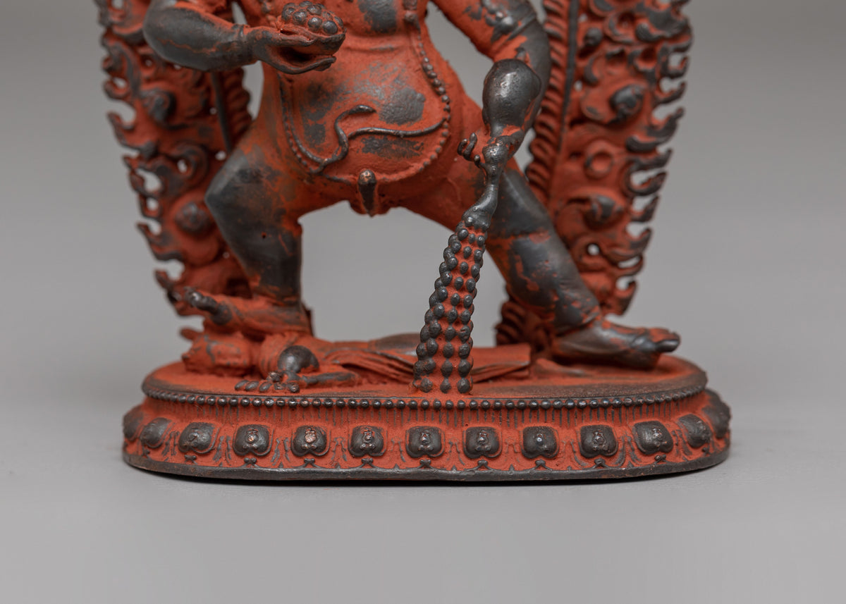 Spiritual Black Dzambhala Statue | Buddhist Wealth Deity