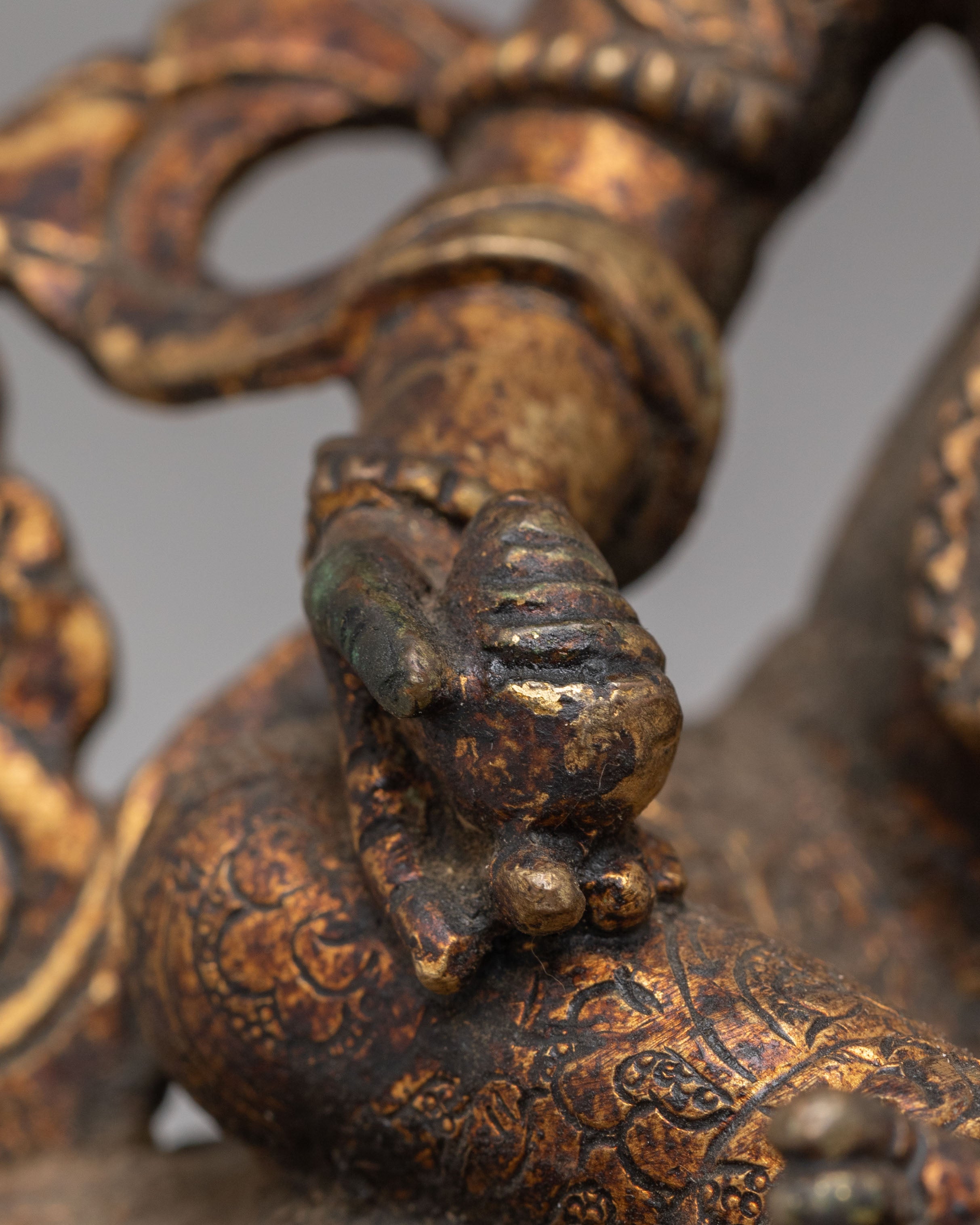 Spiritual Wealth Dzambhala Sculpture | Handcrafted Tibetan Deity Figurine