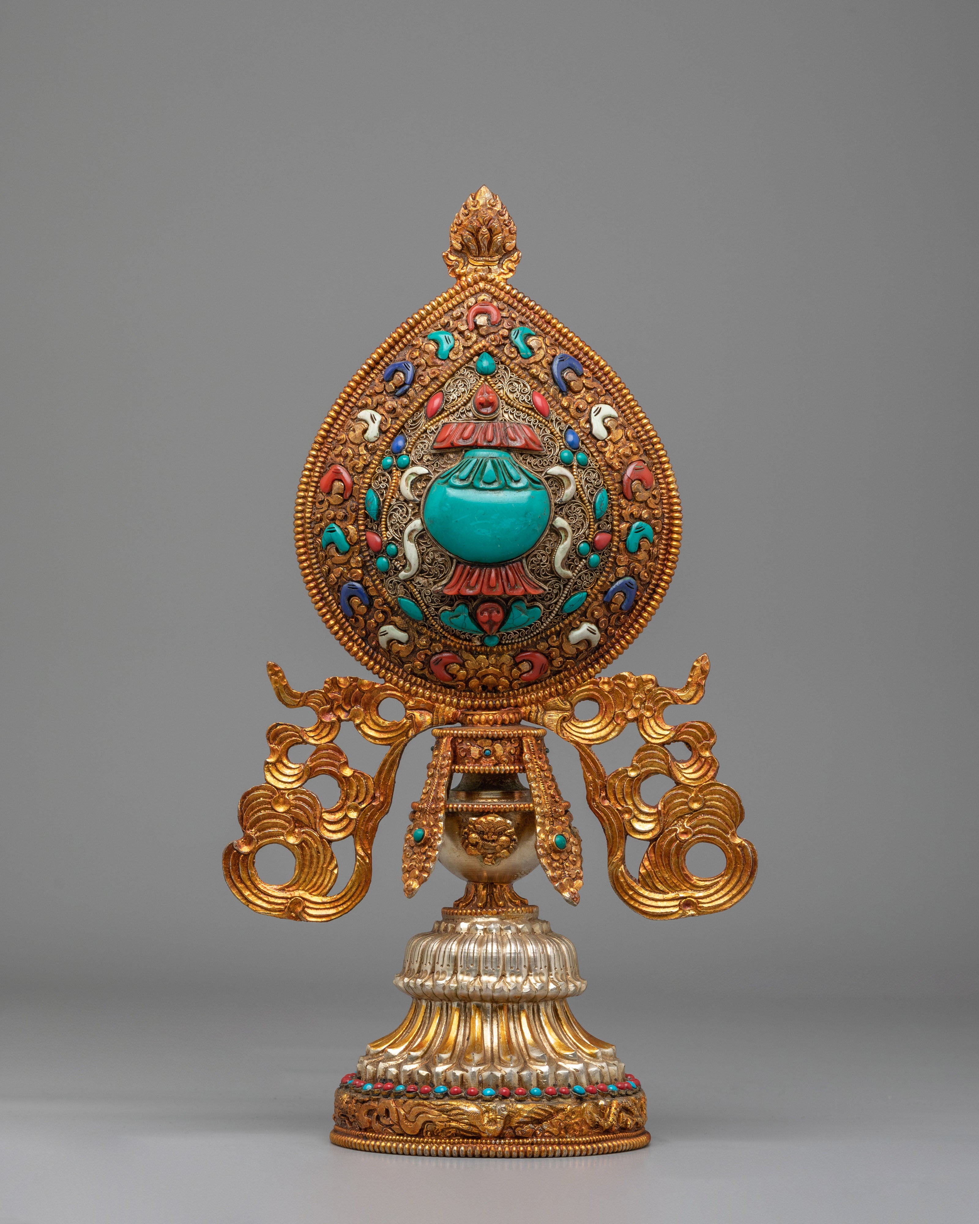 Sacred Ashtamangala Set for Altar | Tibetan Eight Auspicious Symbols Set