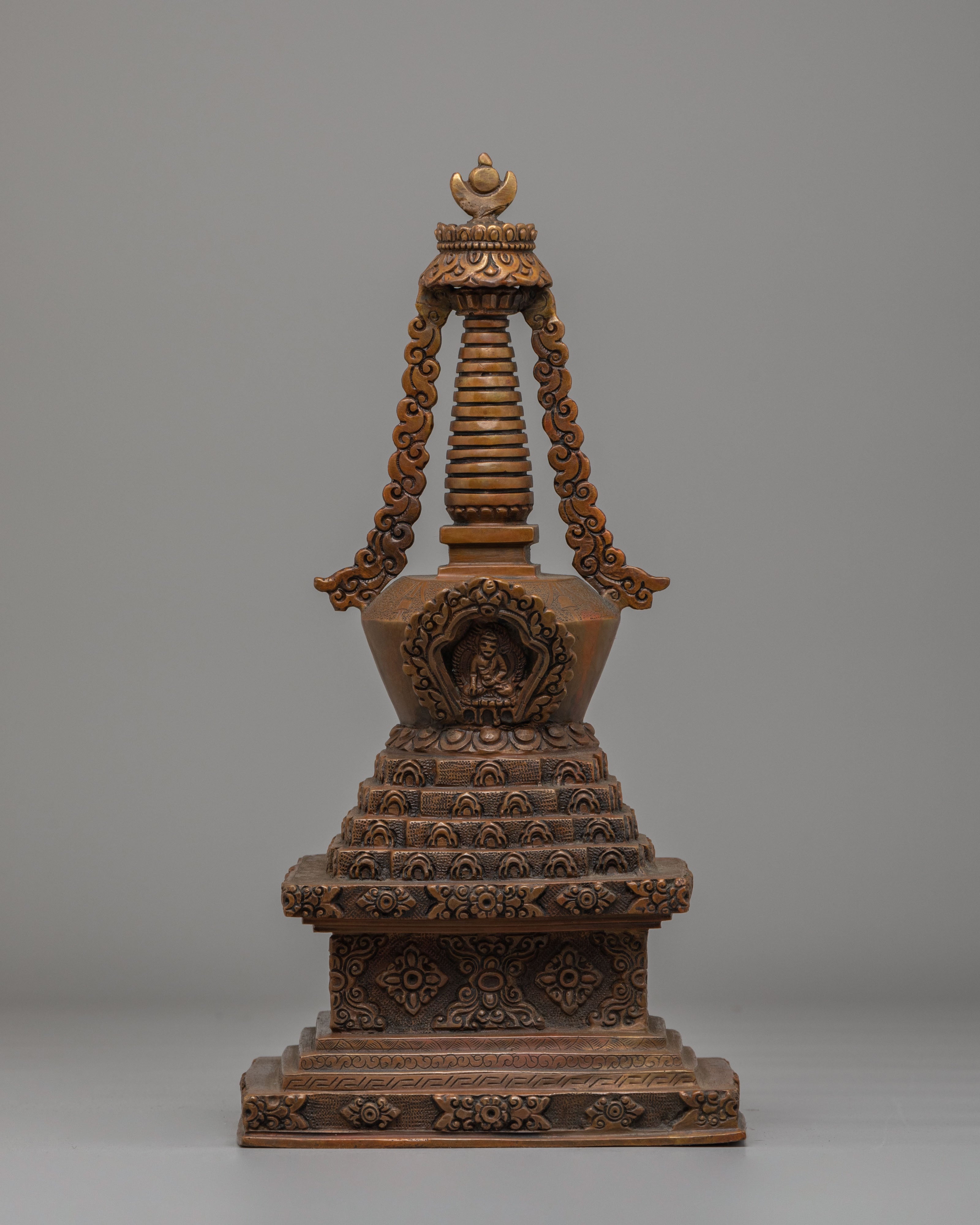 Handcrafted Stupa Set | Traditional Tibetan Ritual Stupas for Meditation