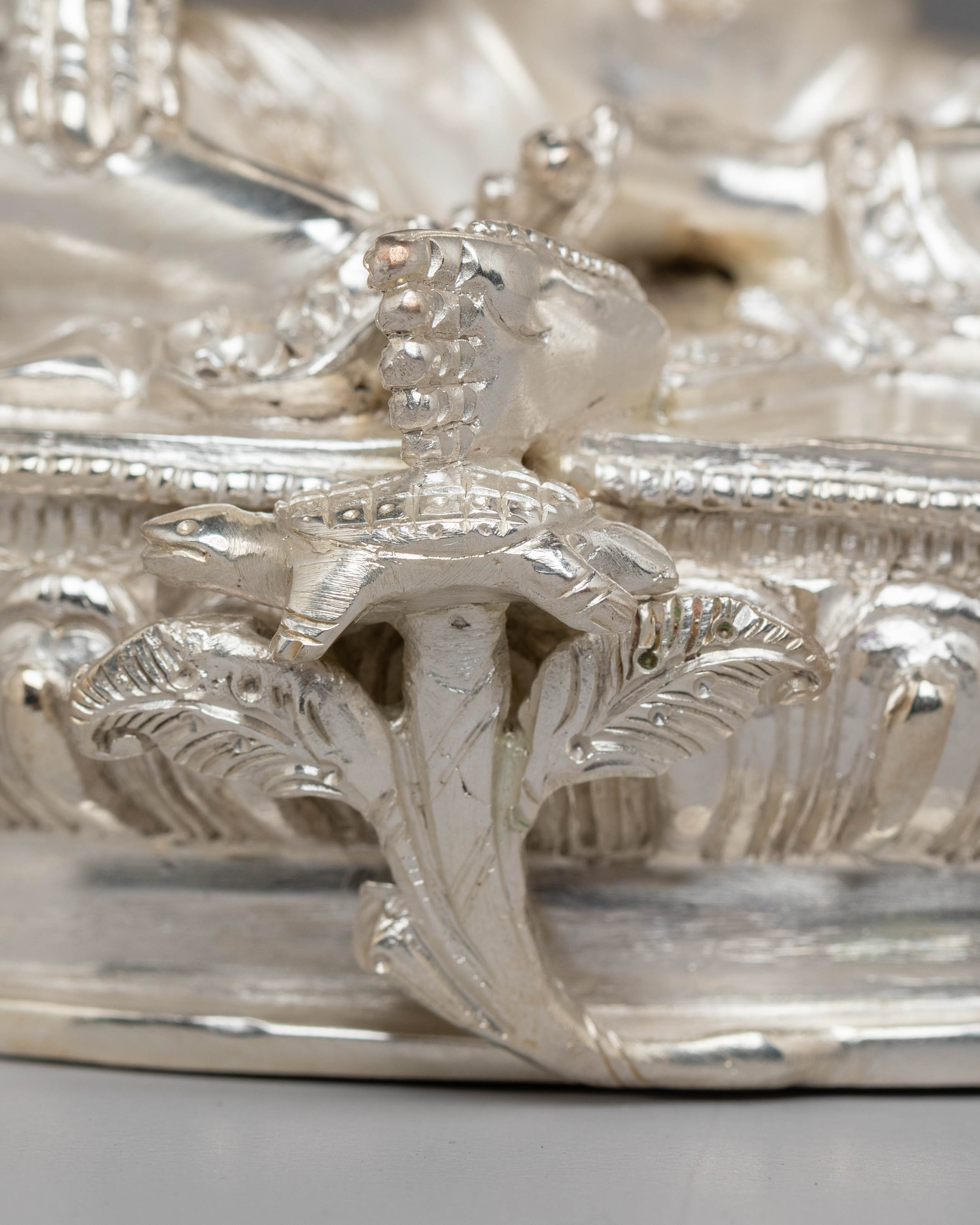 Handcrafted Silver Hindu Deity Laxmi | The Goddess of Wealth