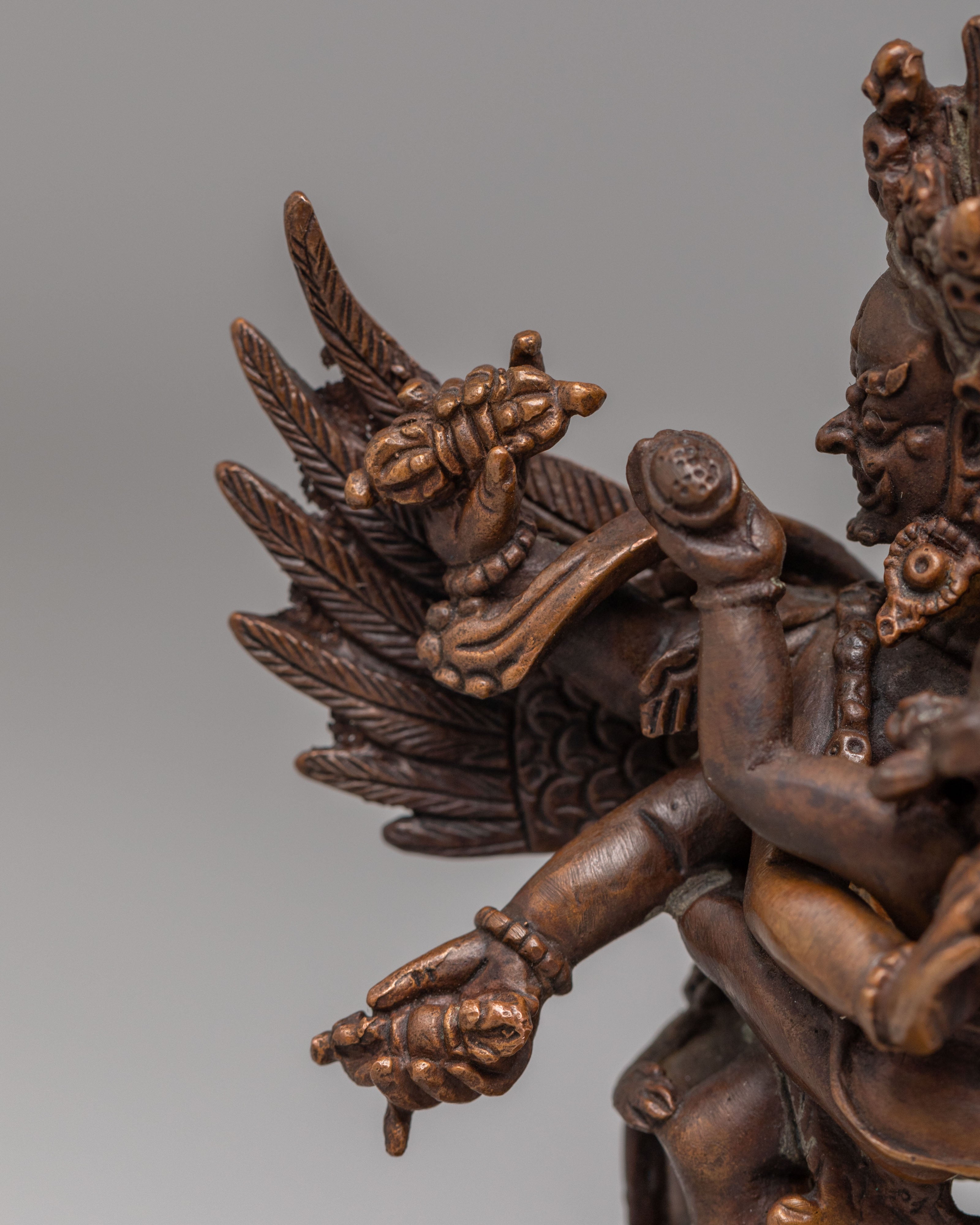 Machine Made Vajrakilaya Altar Statue | Tibetan Deity Sculpture