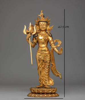 Golden Statue of Lord Shiva | Destroyer and Transformer