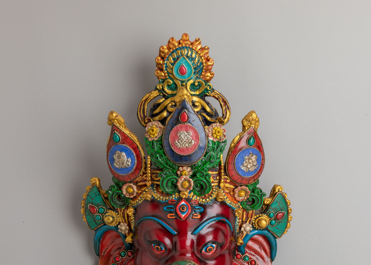 Traditional Sacred Ganesha Wall Hanging | Handcrafted Spiritual Artwork