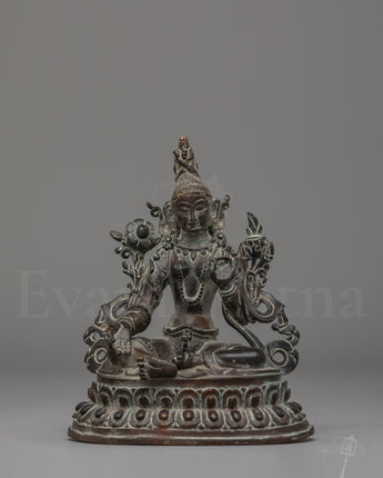 Traditional Green Tara Sculpture