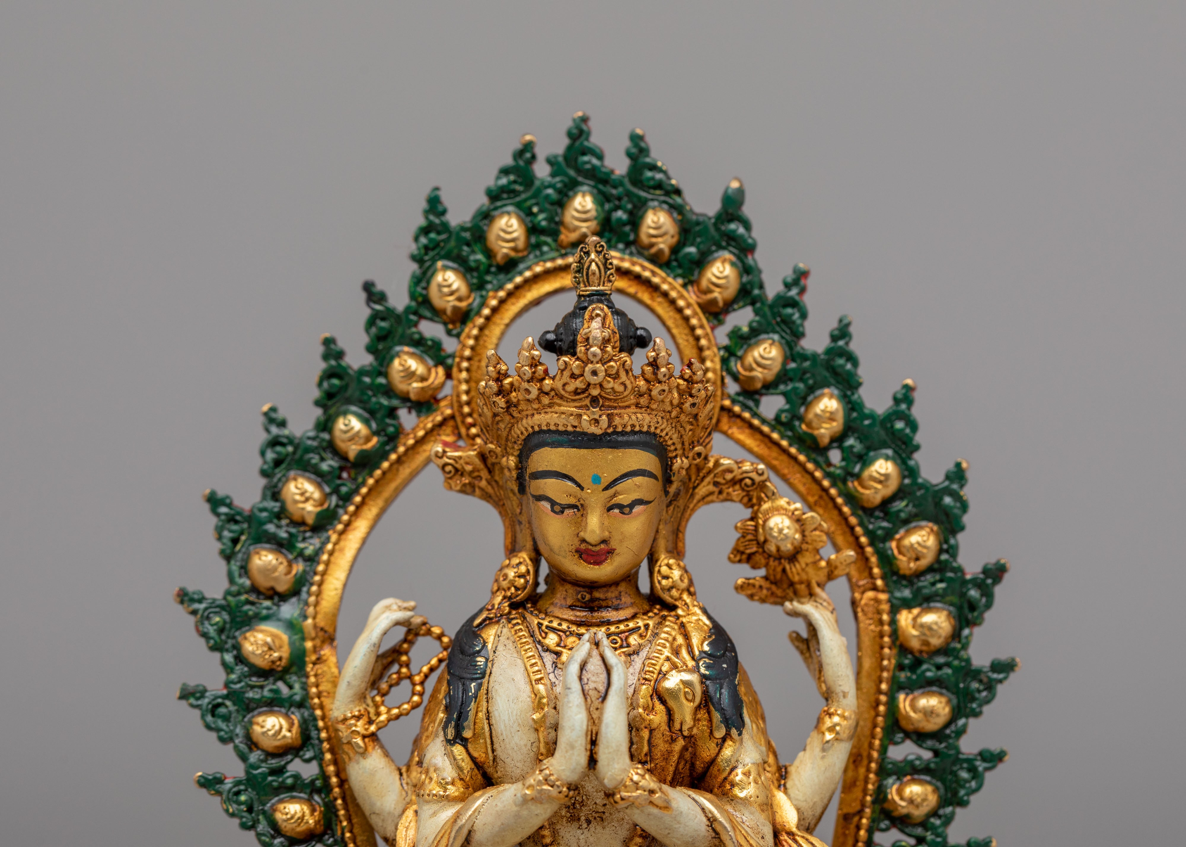 Chenrezig Divine Compassion Statue | Tibetan Deity Art
