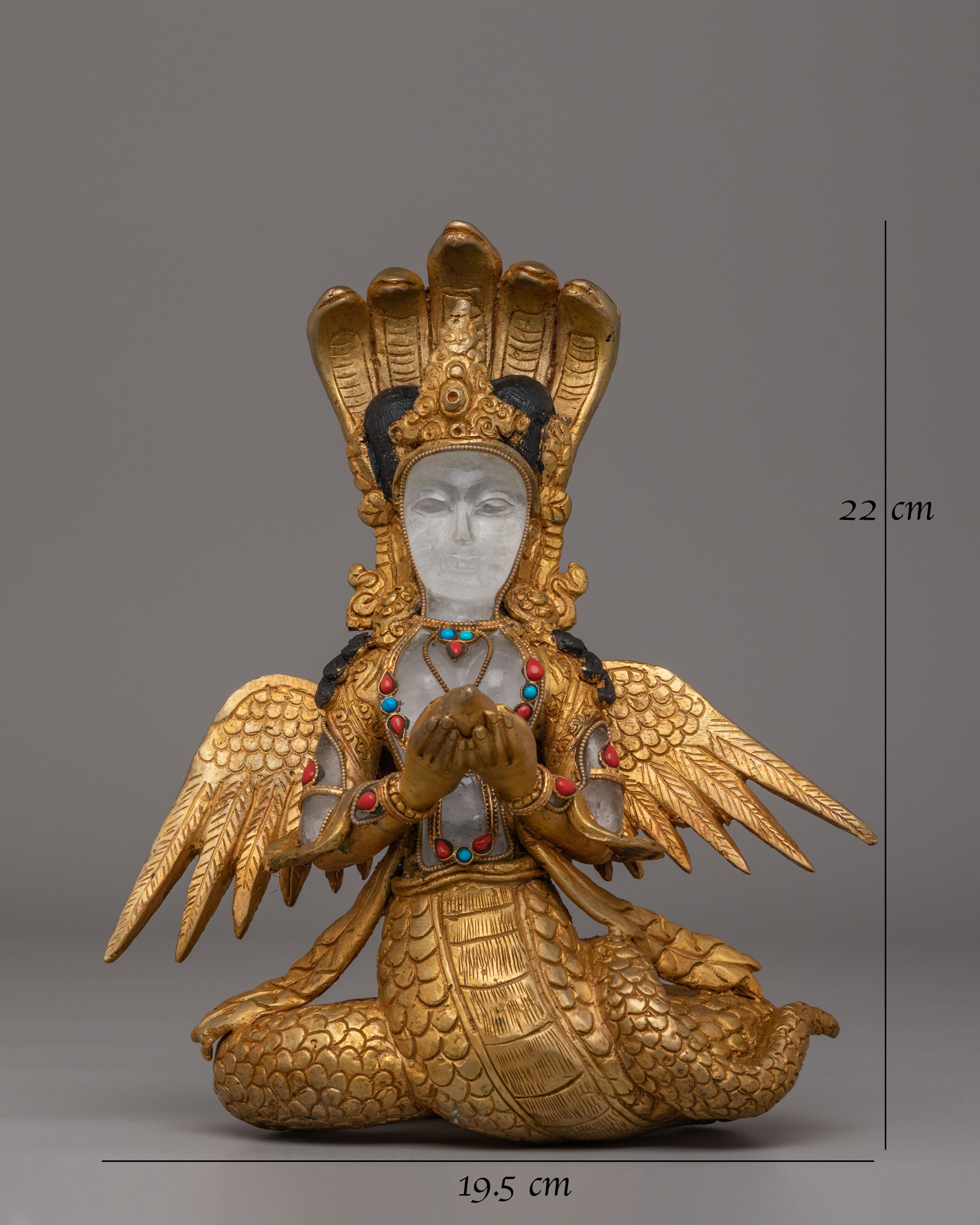 Handmade Nagkanya Deity Statue | Sacred Hindu Deity Art