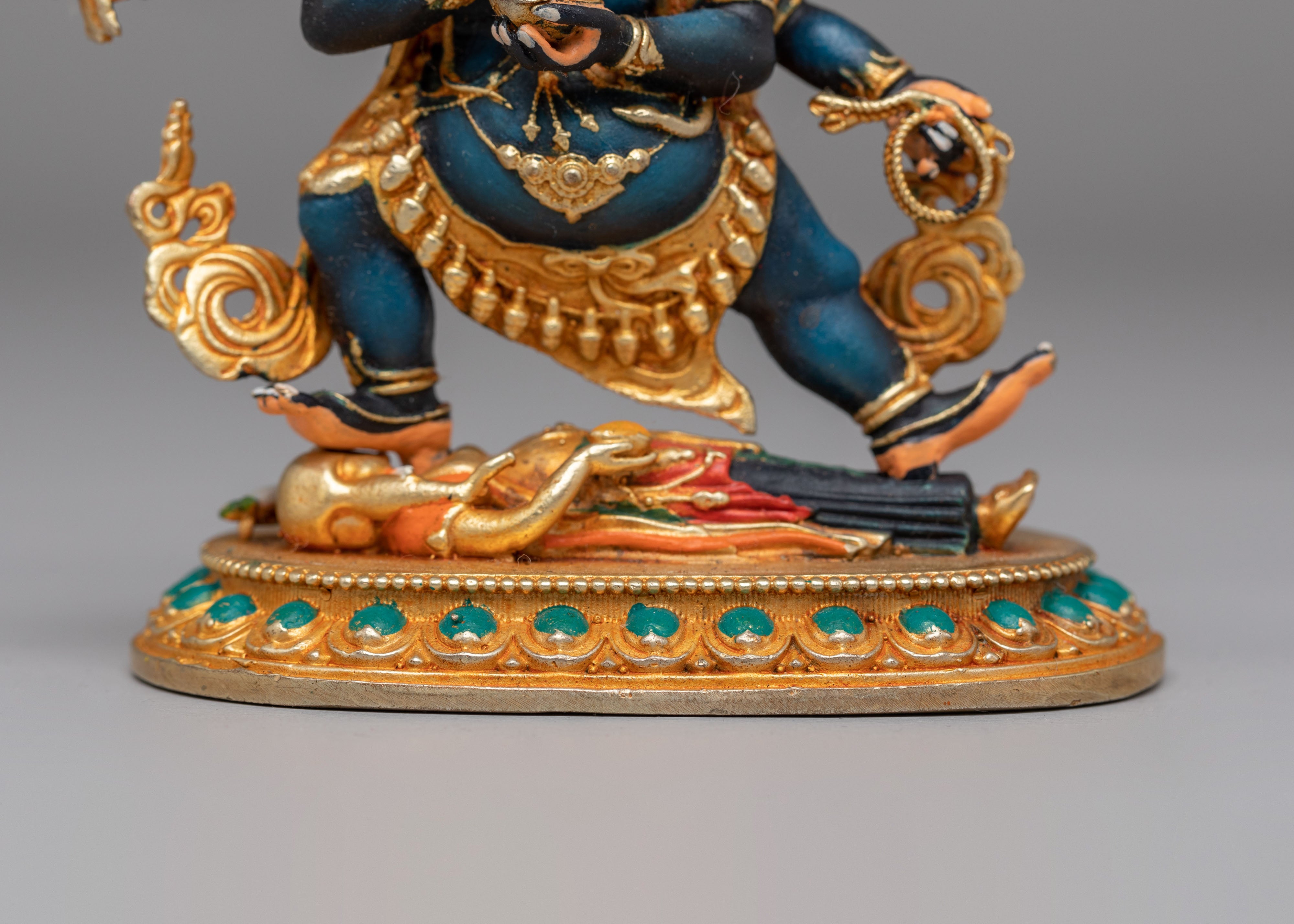 Six-Armed Mahakala Protector Deity Statue | Symbol of Protection and Strength