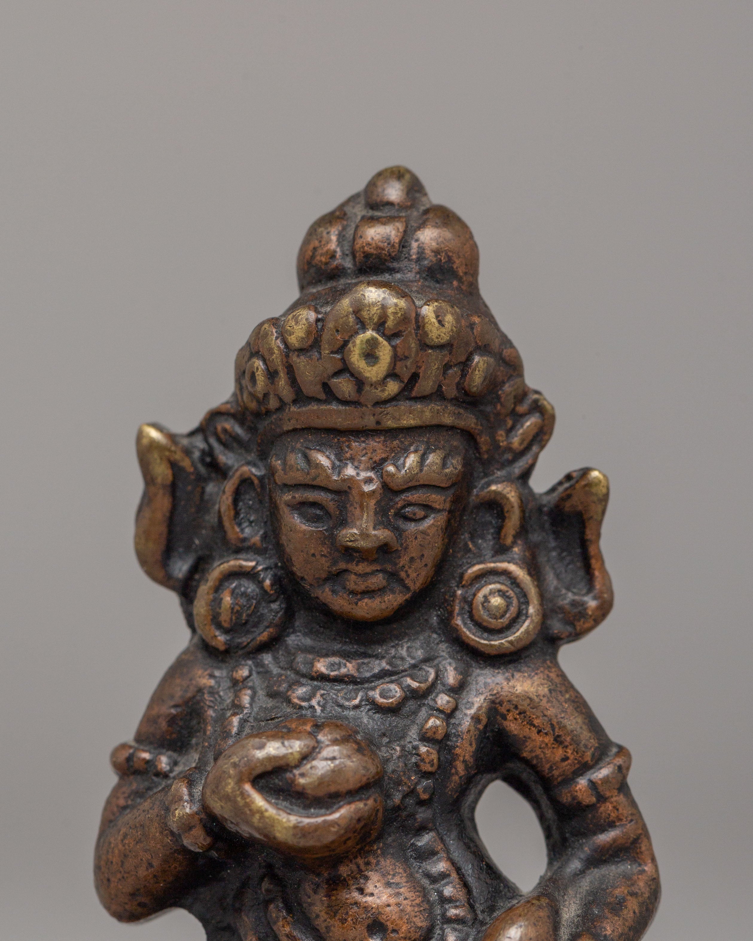 Black Dzambhala Deity Statue | The Fierce Protector of Wealth