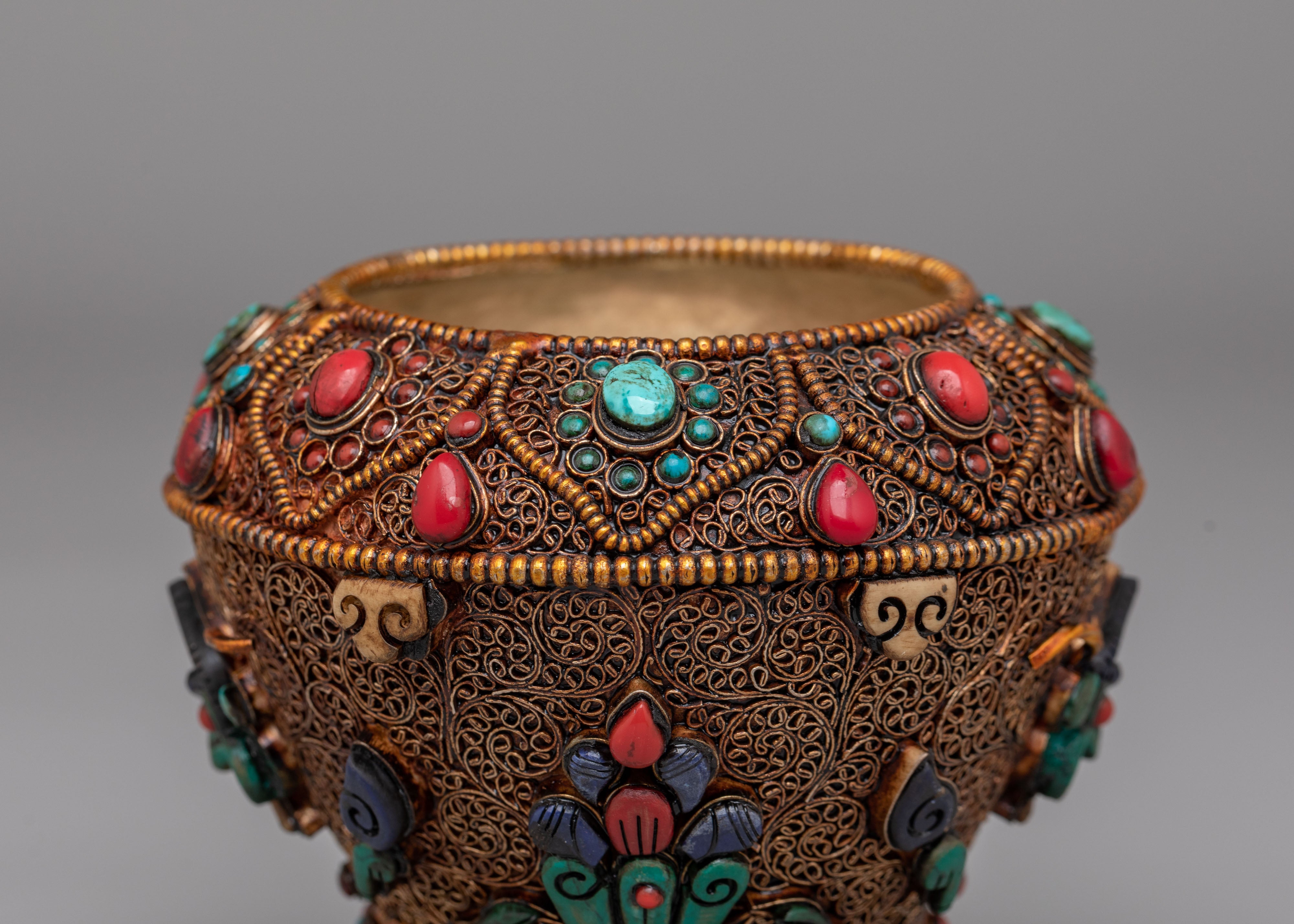 Himalayan Scared Rice Pot | Spiritual Healing Decor