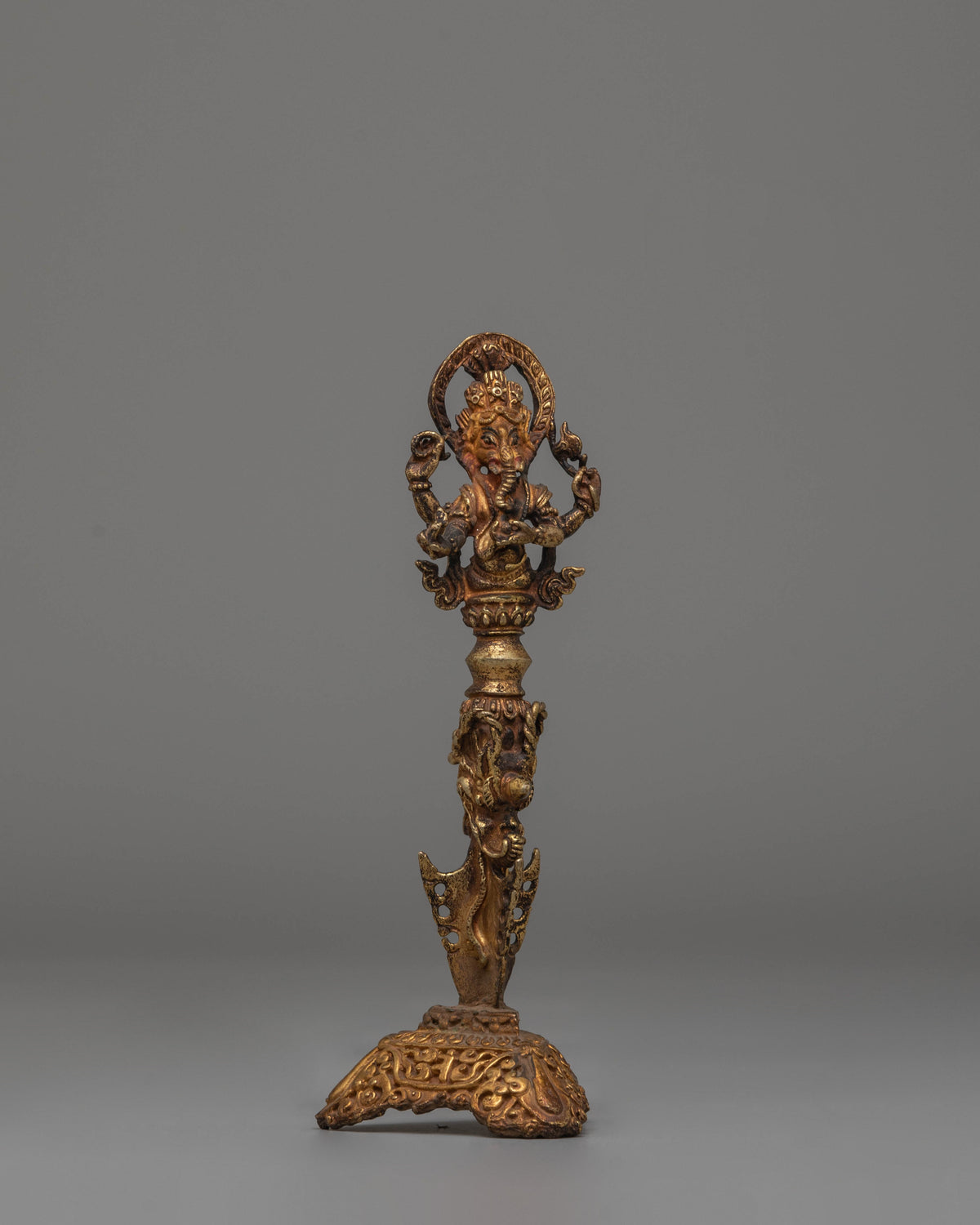 Handcrafted Ganesha Phurba for Rituals | Tibetan Buddhist Tantric Dagger