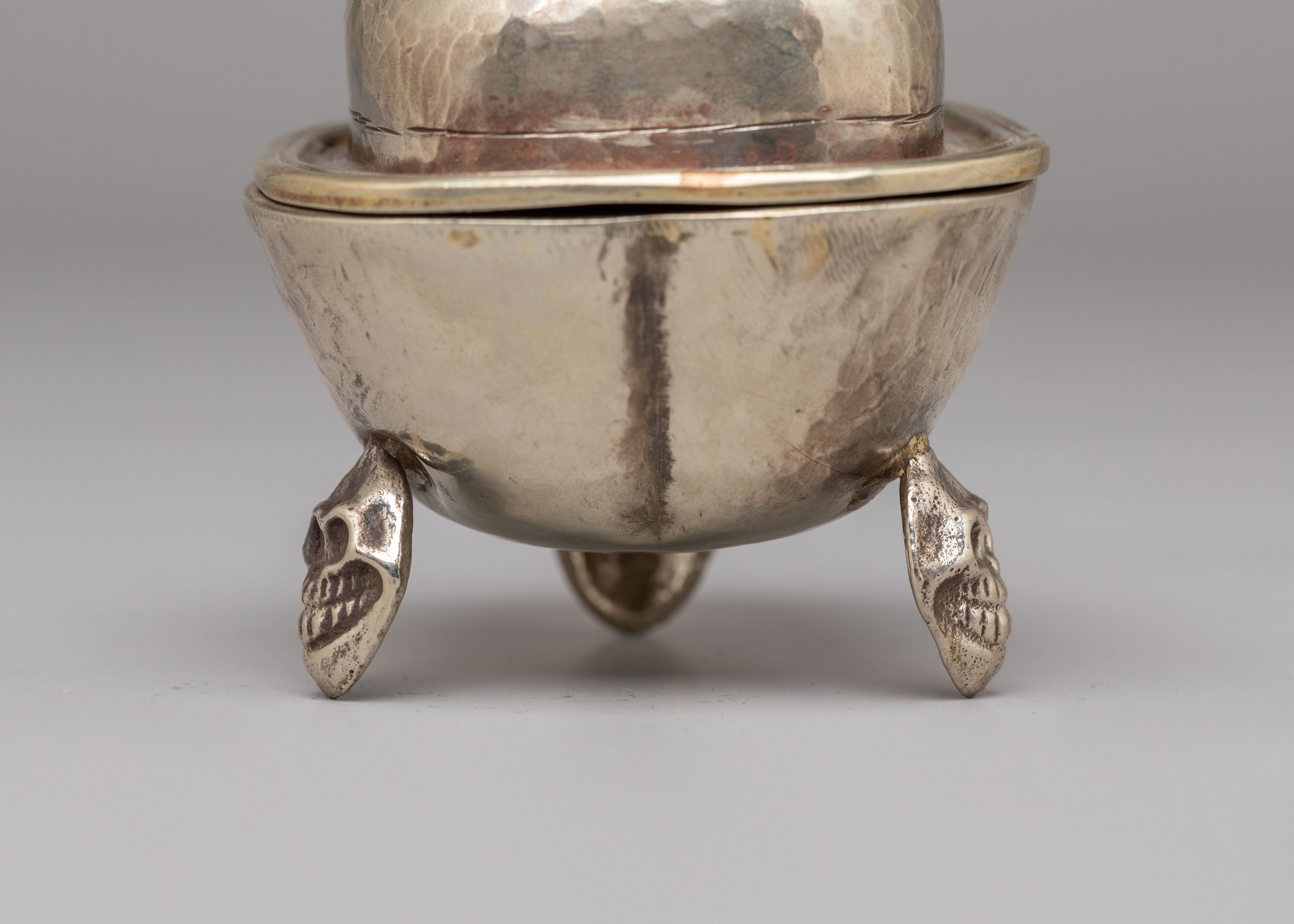 Buddhist Ritual Kapala With Vajra Top | Sacred Skull Offering Vessel