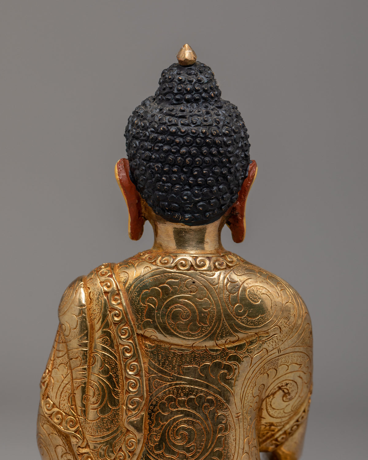 24K Gold Shakyamuni Buddha Statue | Spiritual Home Decor