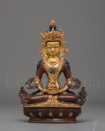 Handmade Long Life Buddha Amitayus Statue