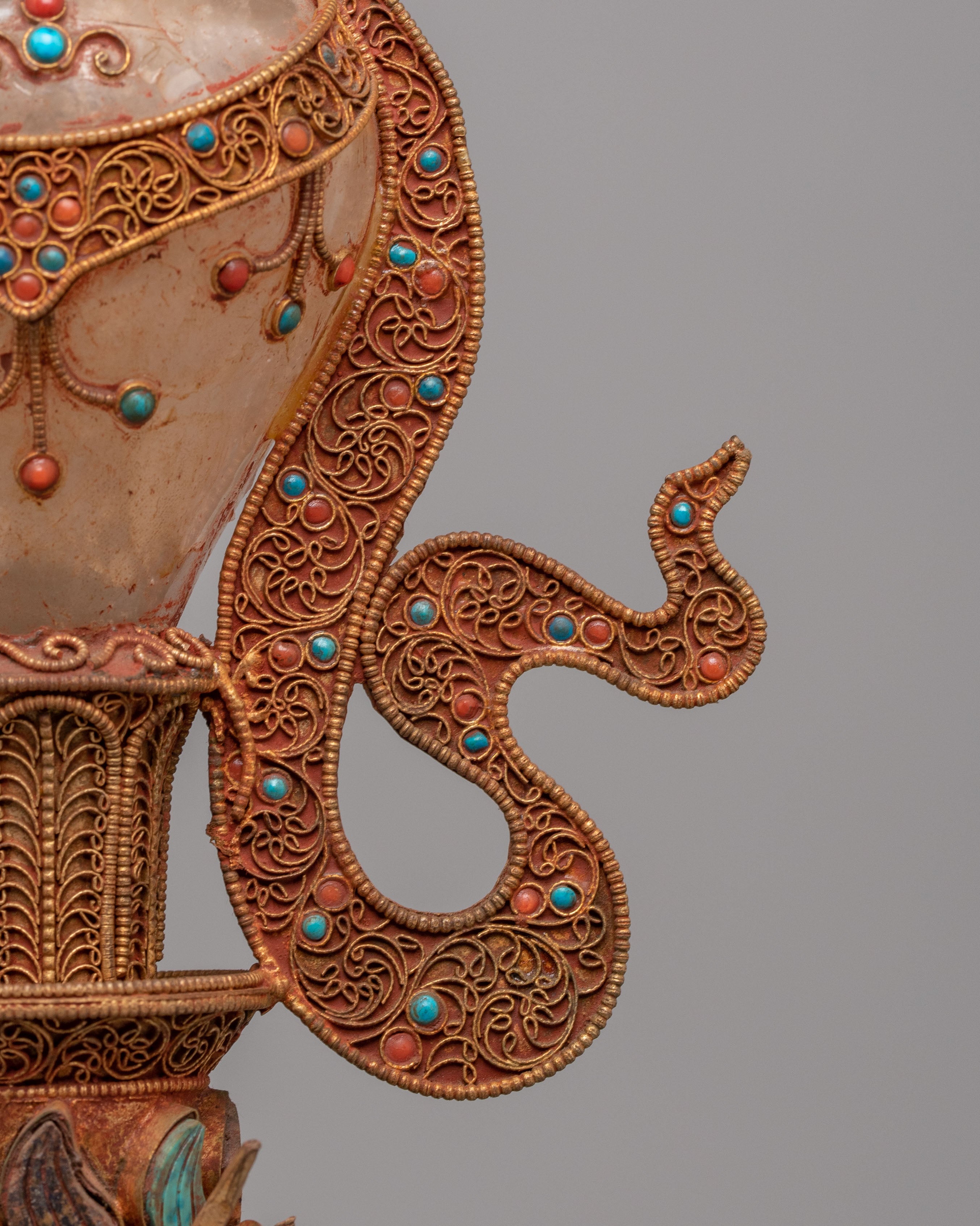 Crystal Tibetan Ritual Phurba | Symbolizing Power & Protection