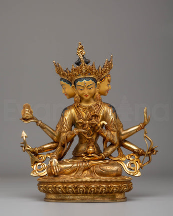 Handmade Golden Namgyalma Statue