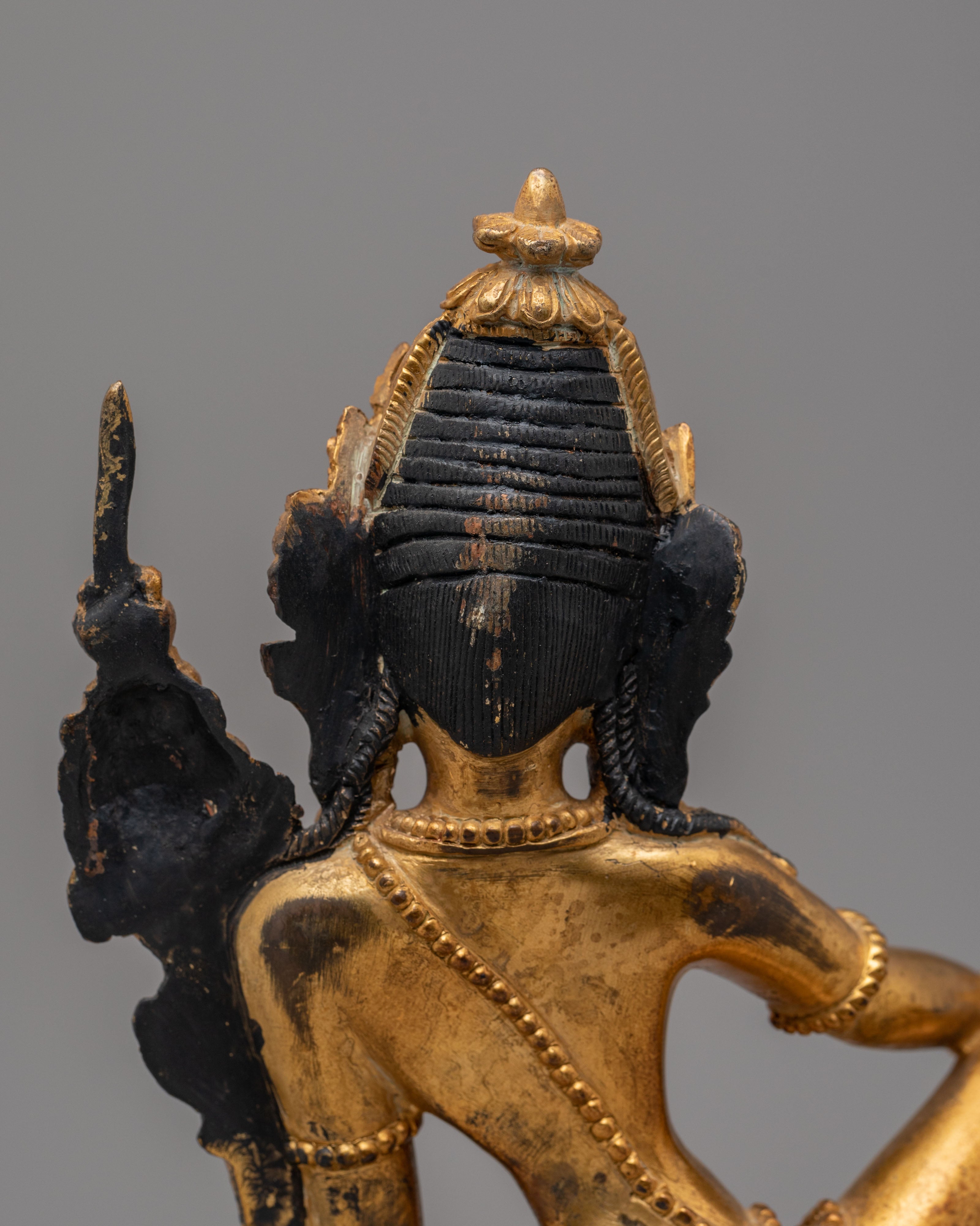 30 years Old Simhanada Manjushri Statue | Lion's Roar of Wisdom