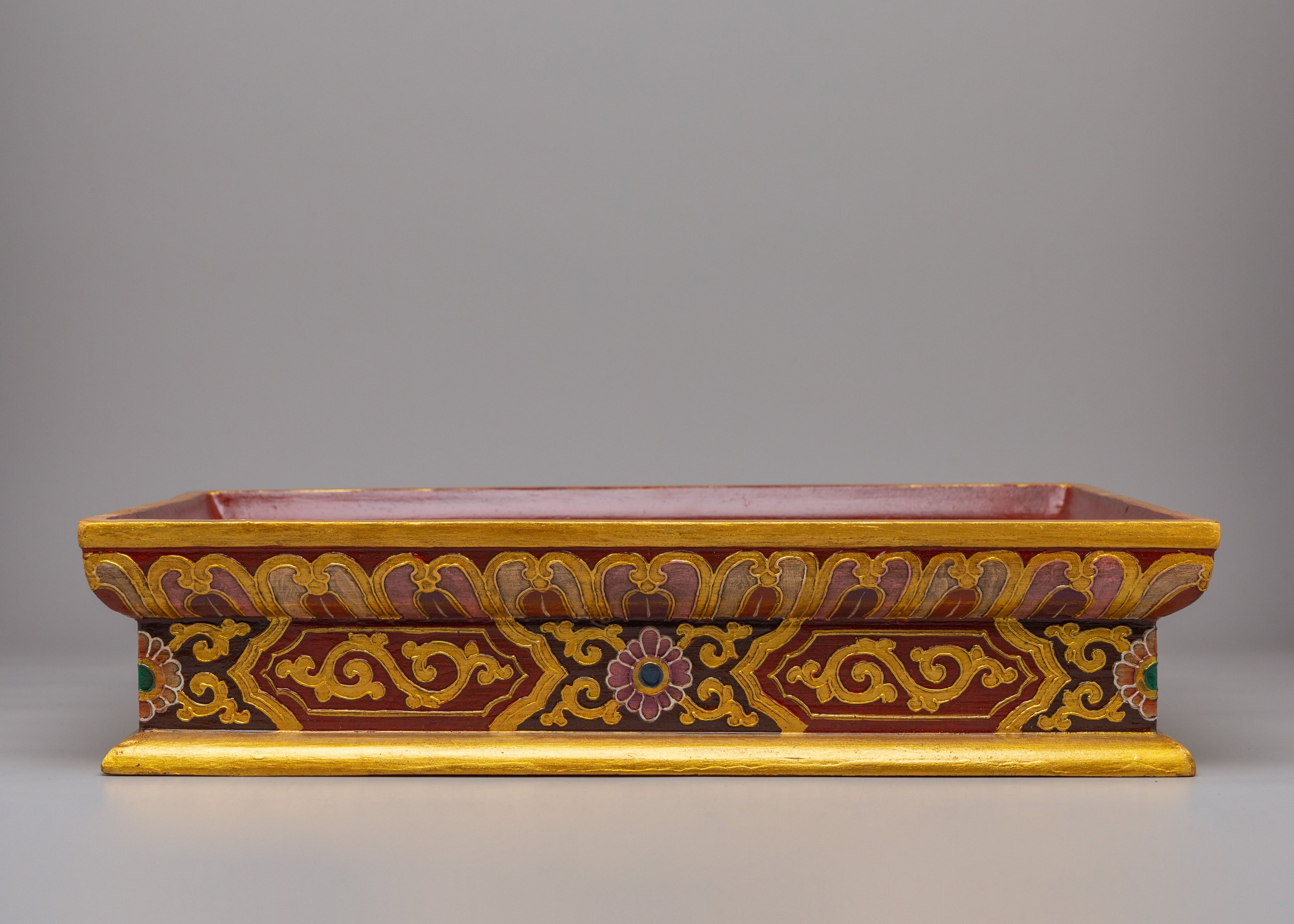Traditional Tibetan Tray | Altar Offering and Sacred Home Decor