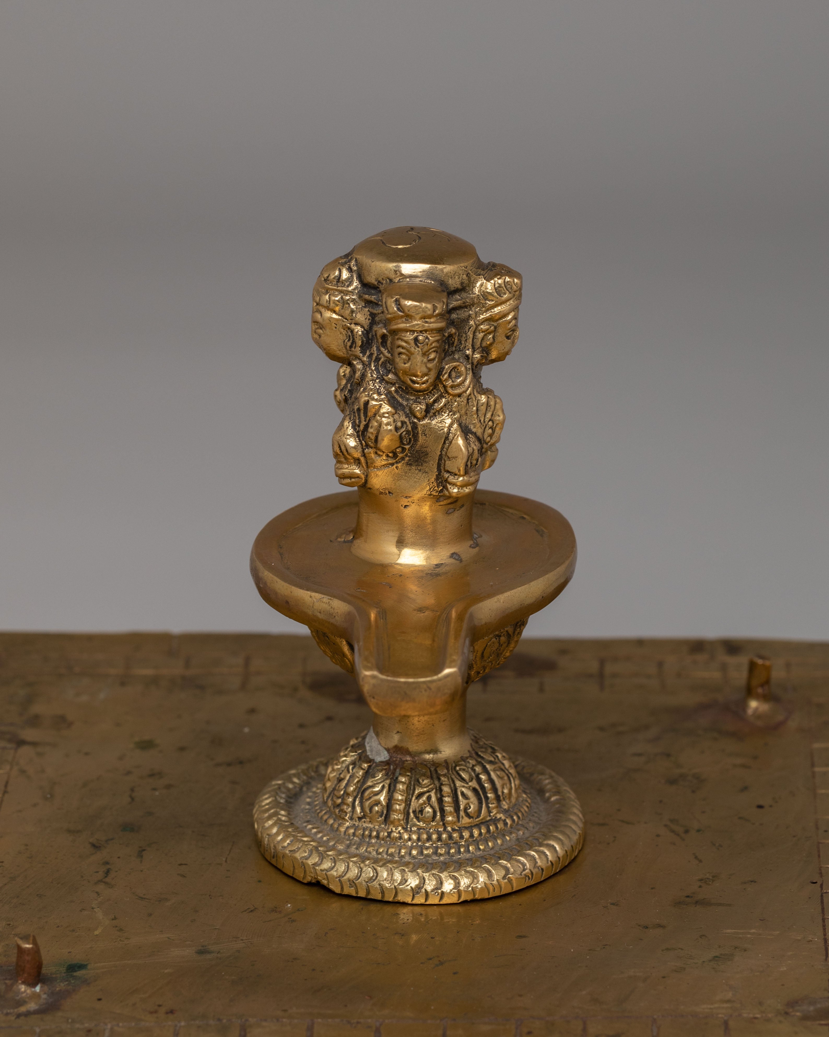 Traditional Pashupatinath Temple Sculpture | Handcrafted Brass Statue