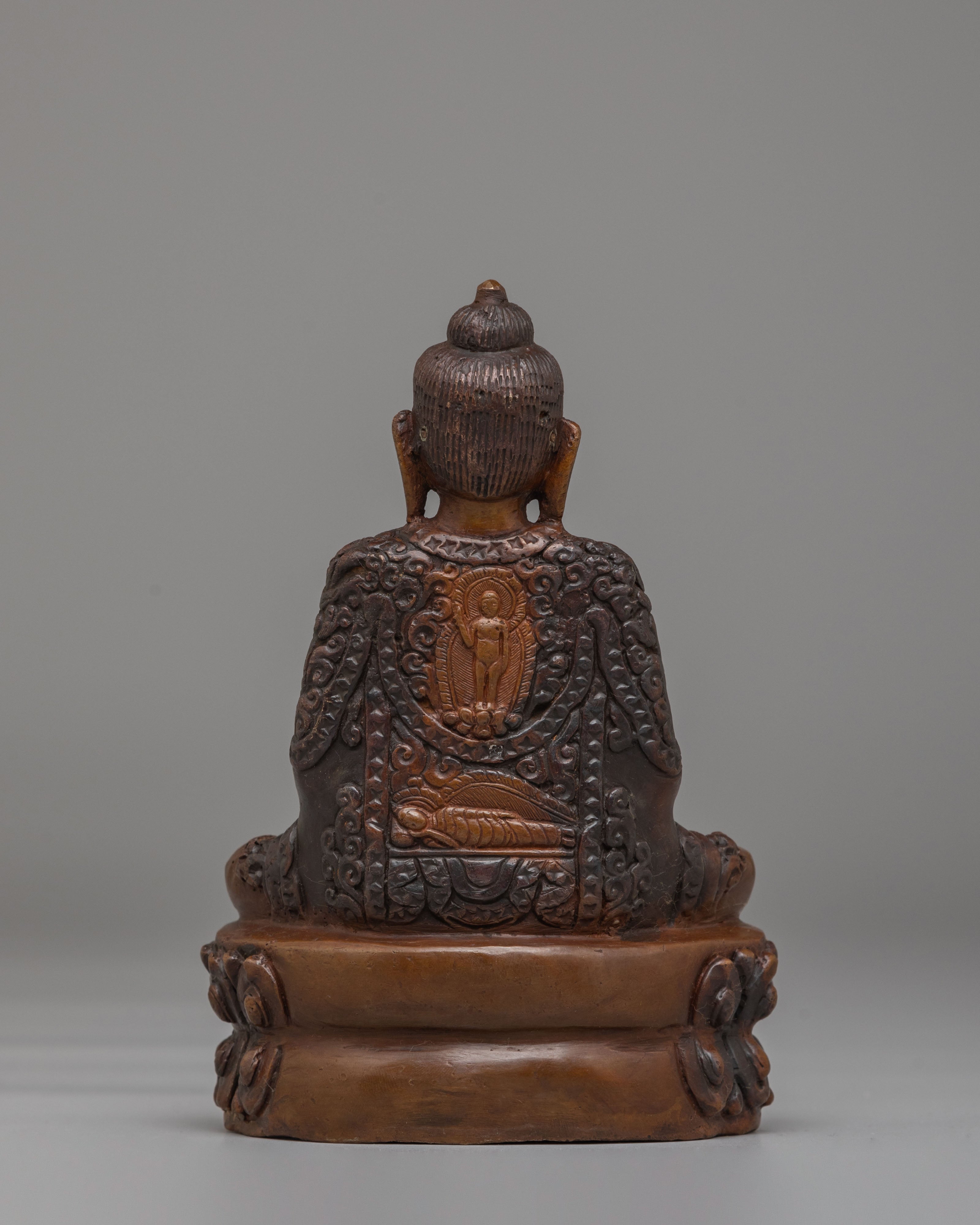 Oxidized Amitabha Buddha Statue | Himalayan Handcrafted Artwork